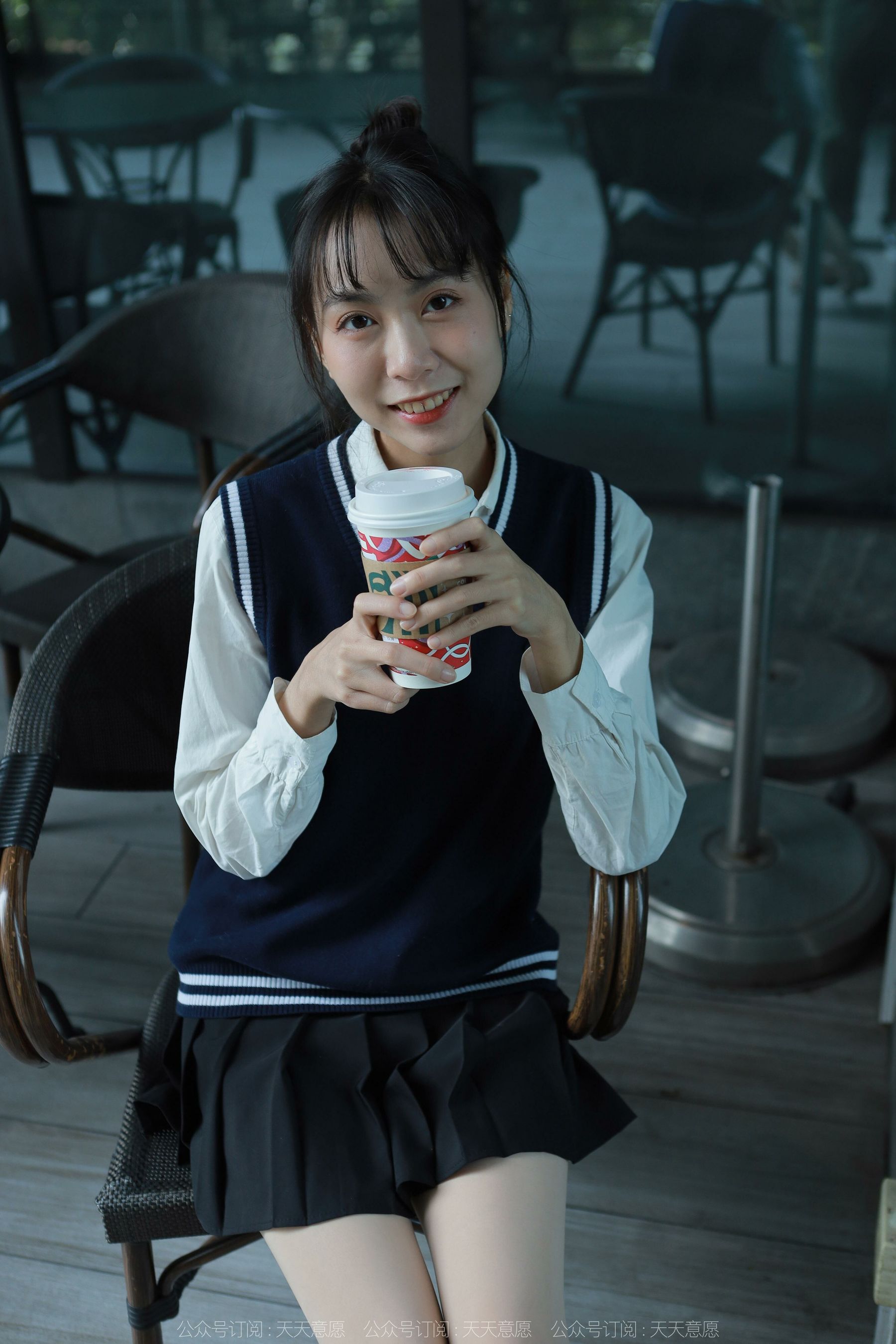 模特 团团 《纯玉学苑装》-图62