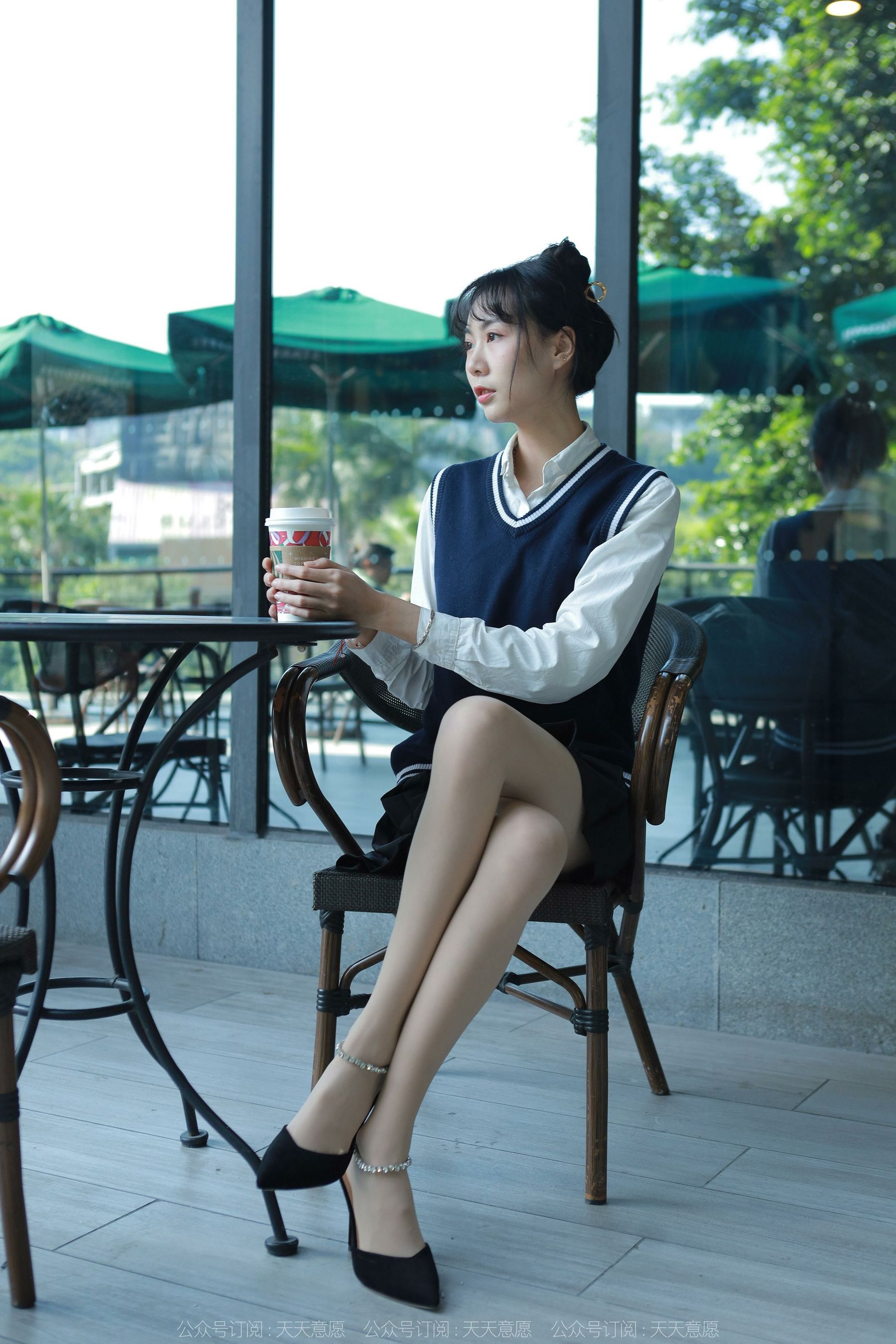 模特 团团 《纯玉学苑装》-图6