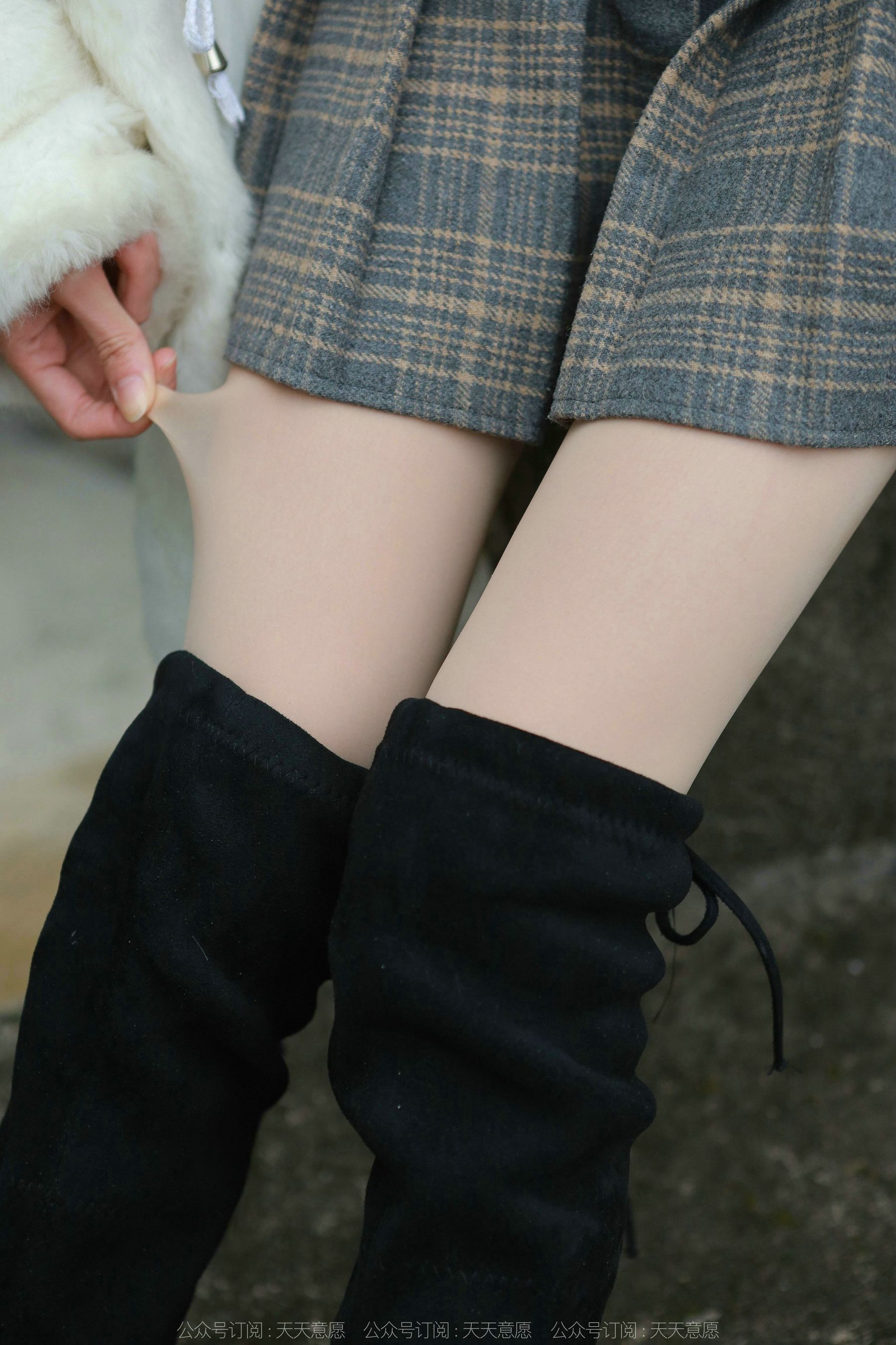 模特 团团 《长靴肉丝》-图26