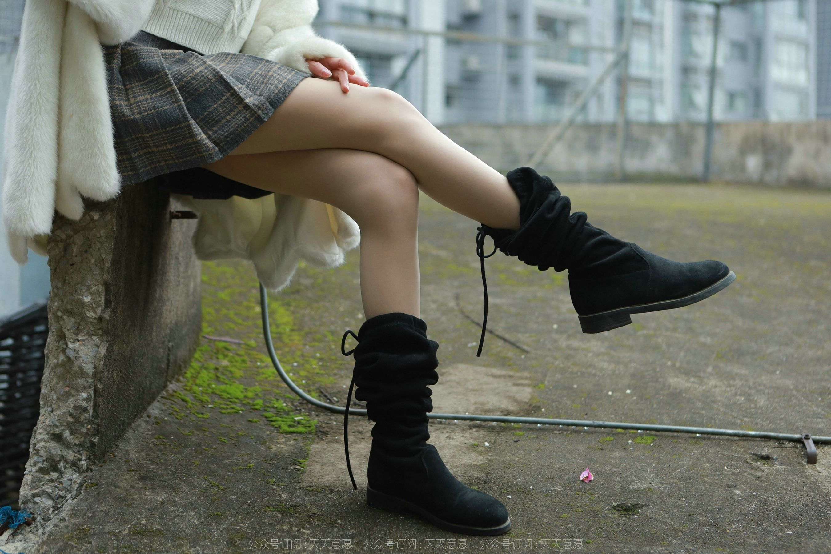 模特 团团 《长靴肉丝》-图36