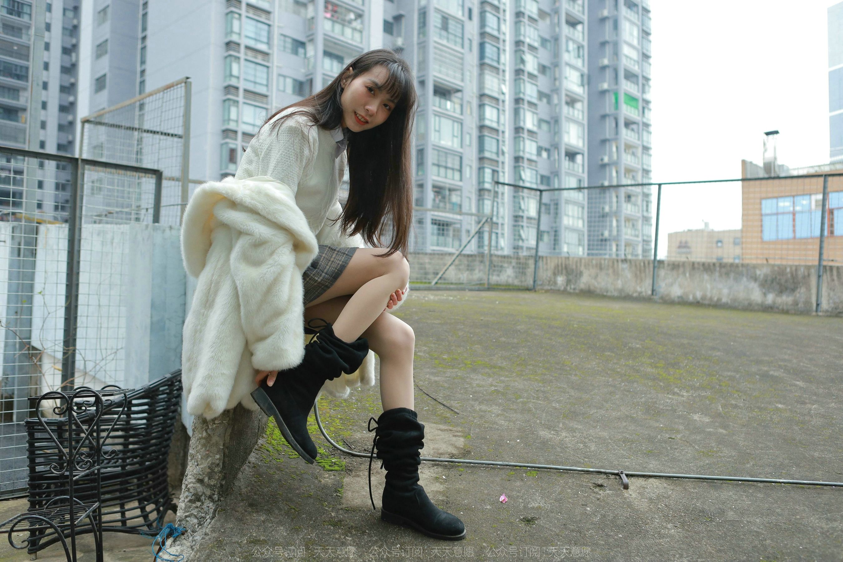 模特 团团 《长靴肉丝》-图40