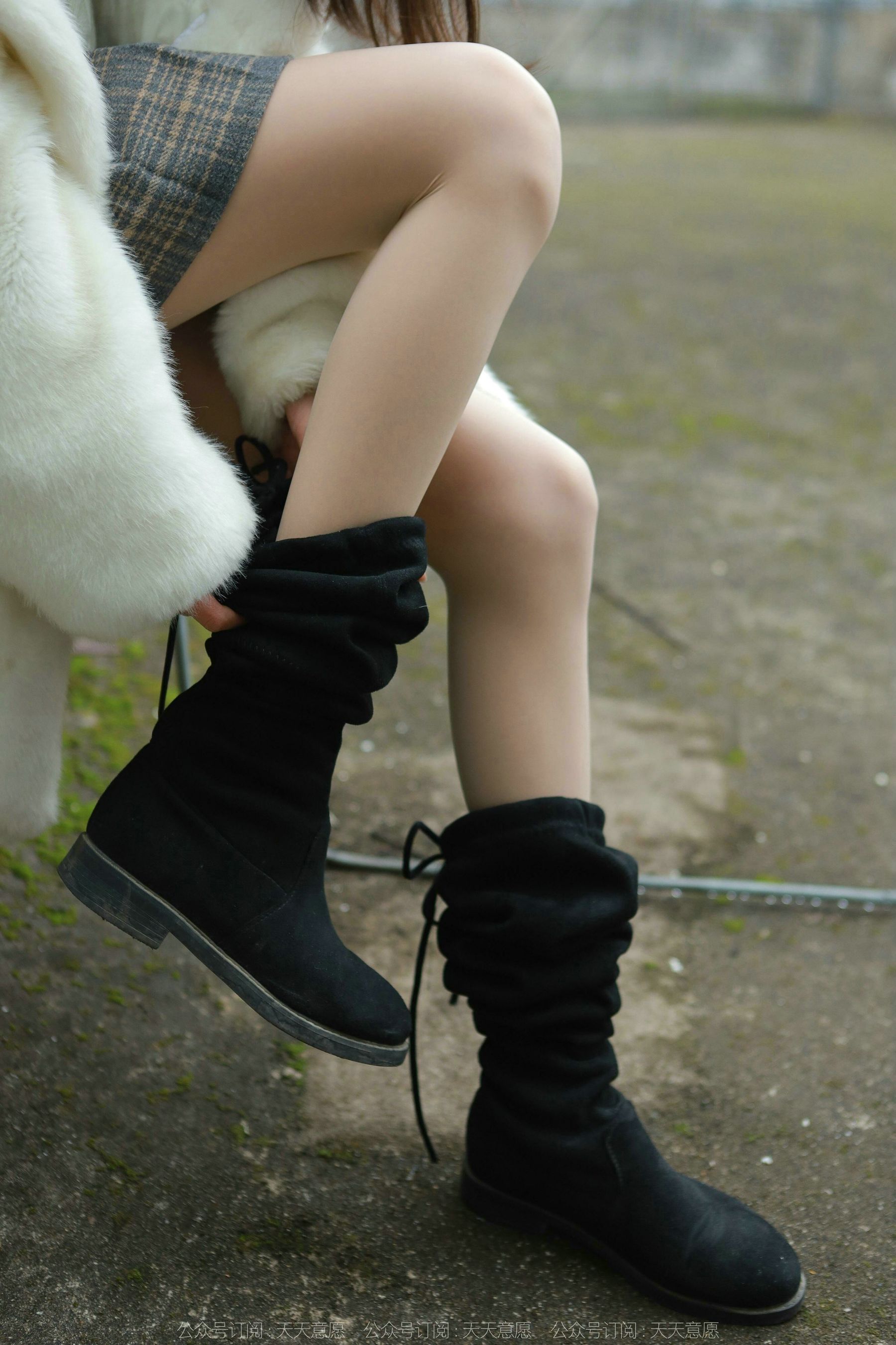 模特 团团 《长靴肉丝》-图41