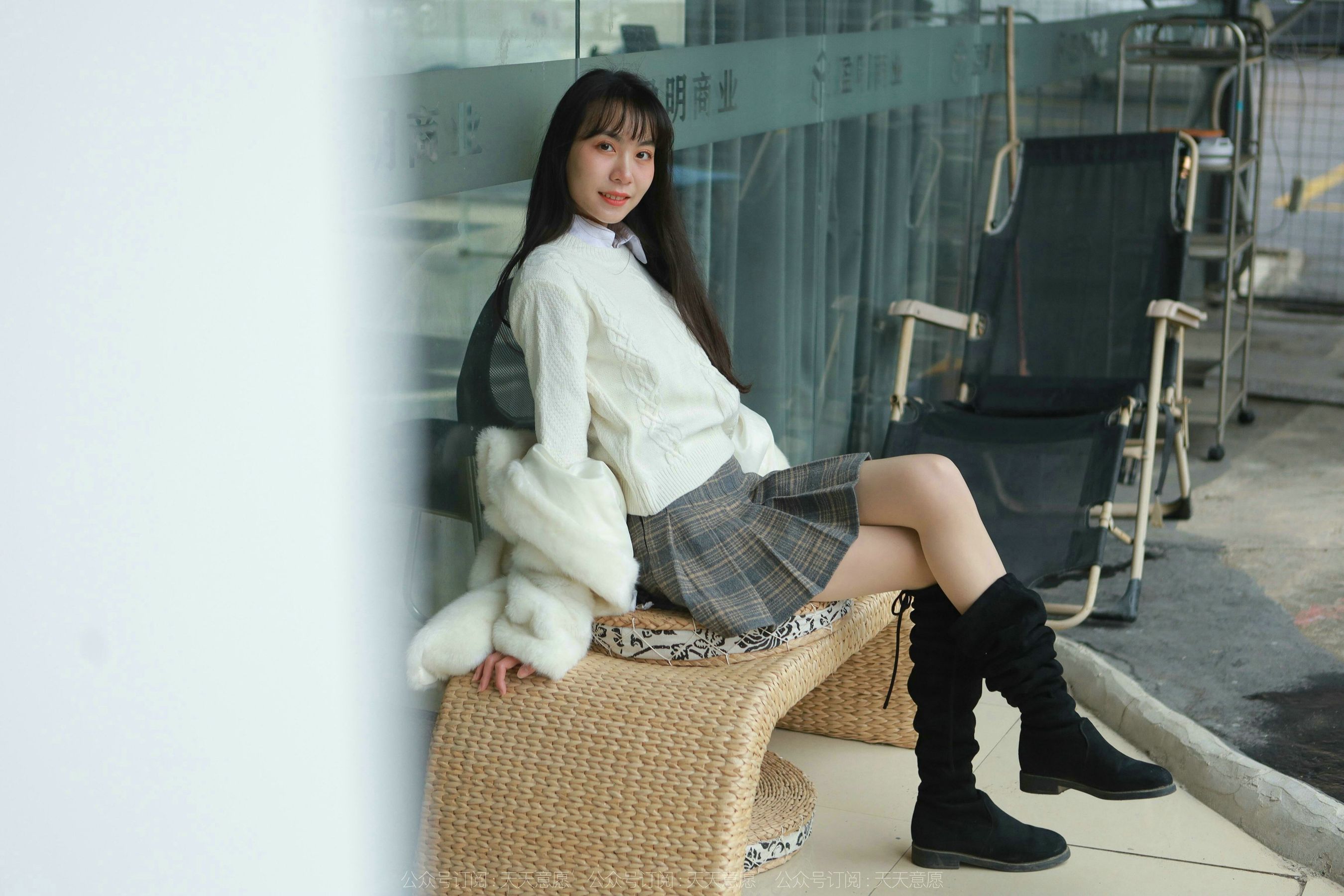 模特 团团 《长靴肉丝》-图44