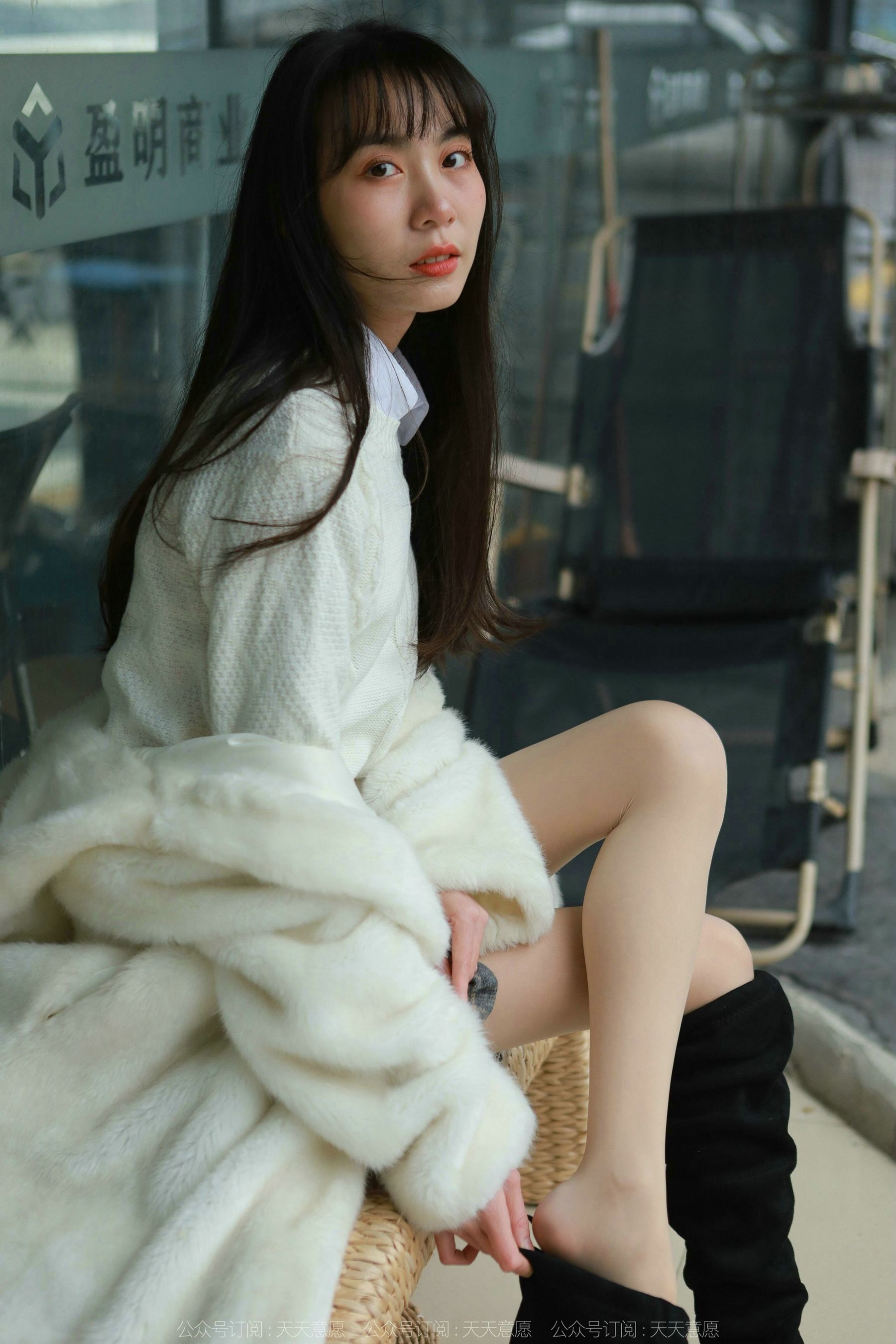 模特 团团 《长靴肉丝》-图50