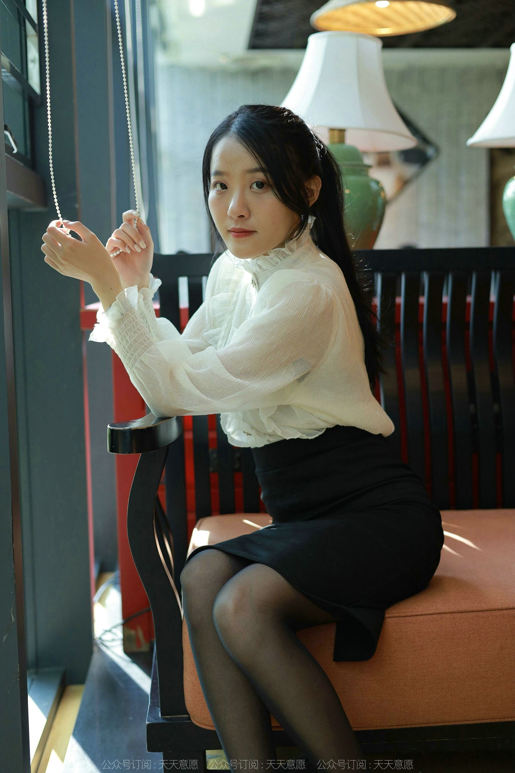 模特 婉萍 《黑丝咖啡》-图10