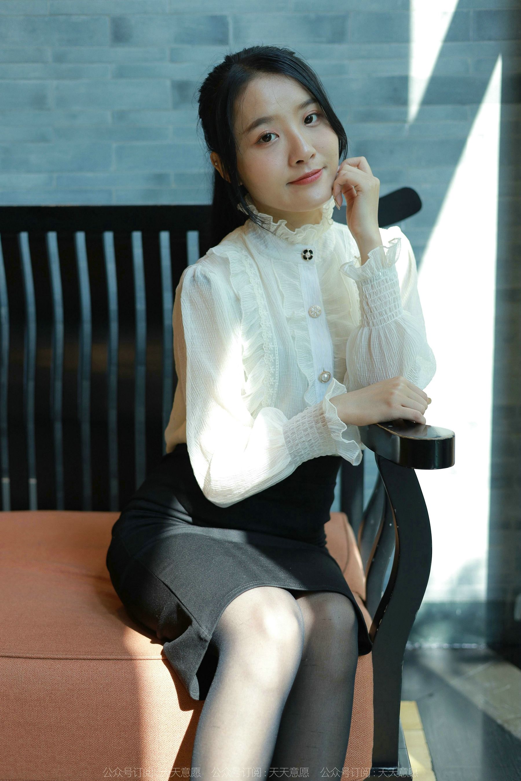 模特 婉萍 《黑丝咖啡》-图23