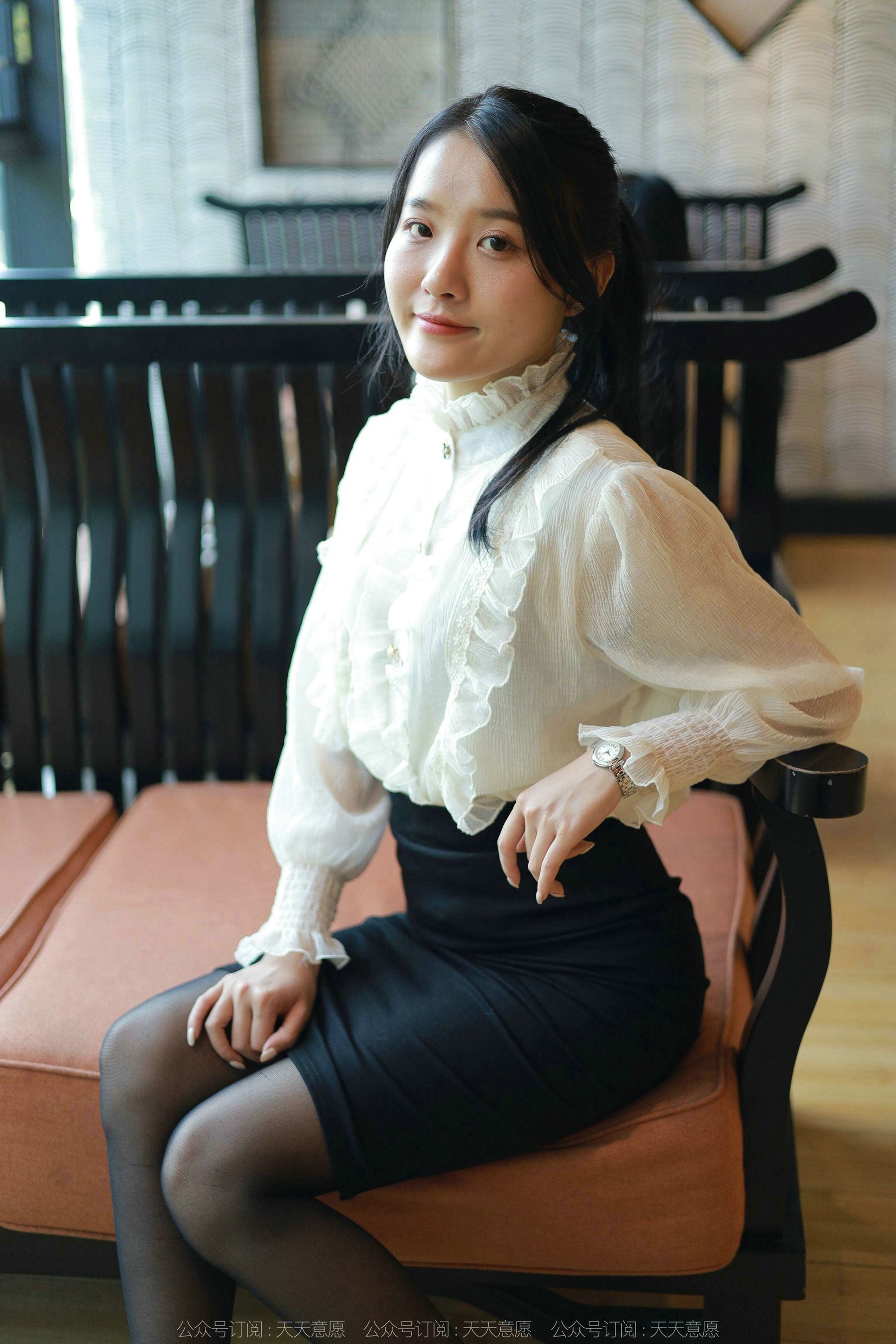 模特 婉萍 《黑丝咖啡》-图76