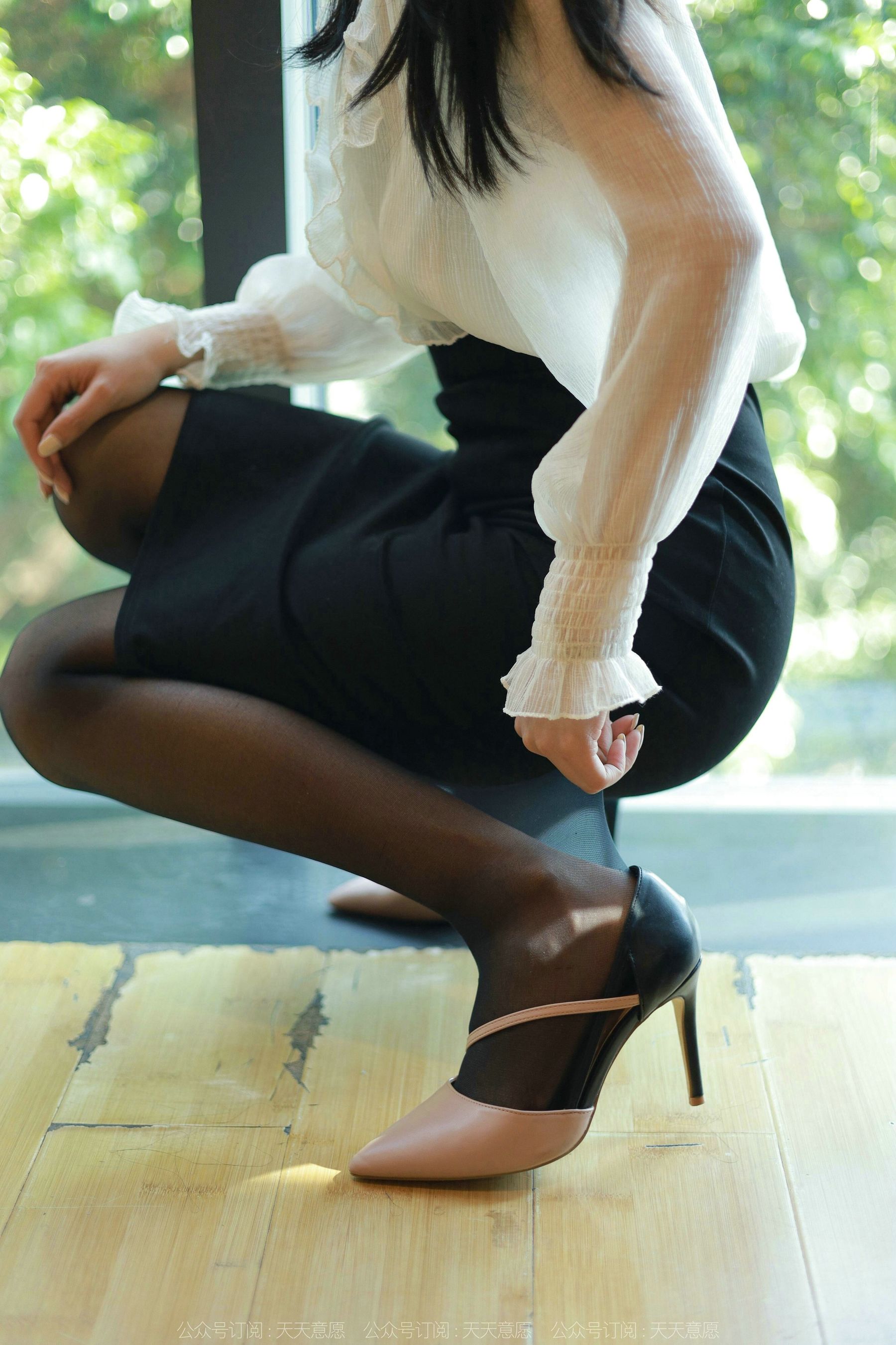 模特 婉萍 《黑丝咖啡》-图80