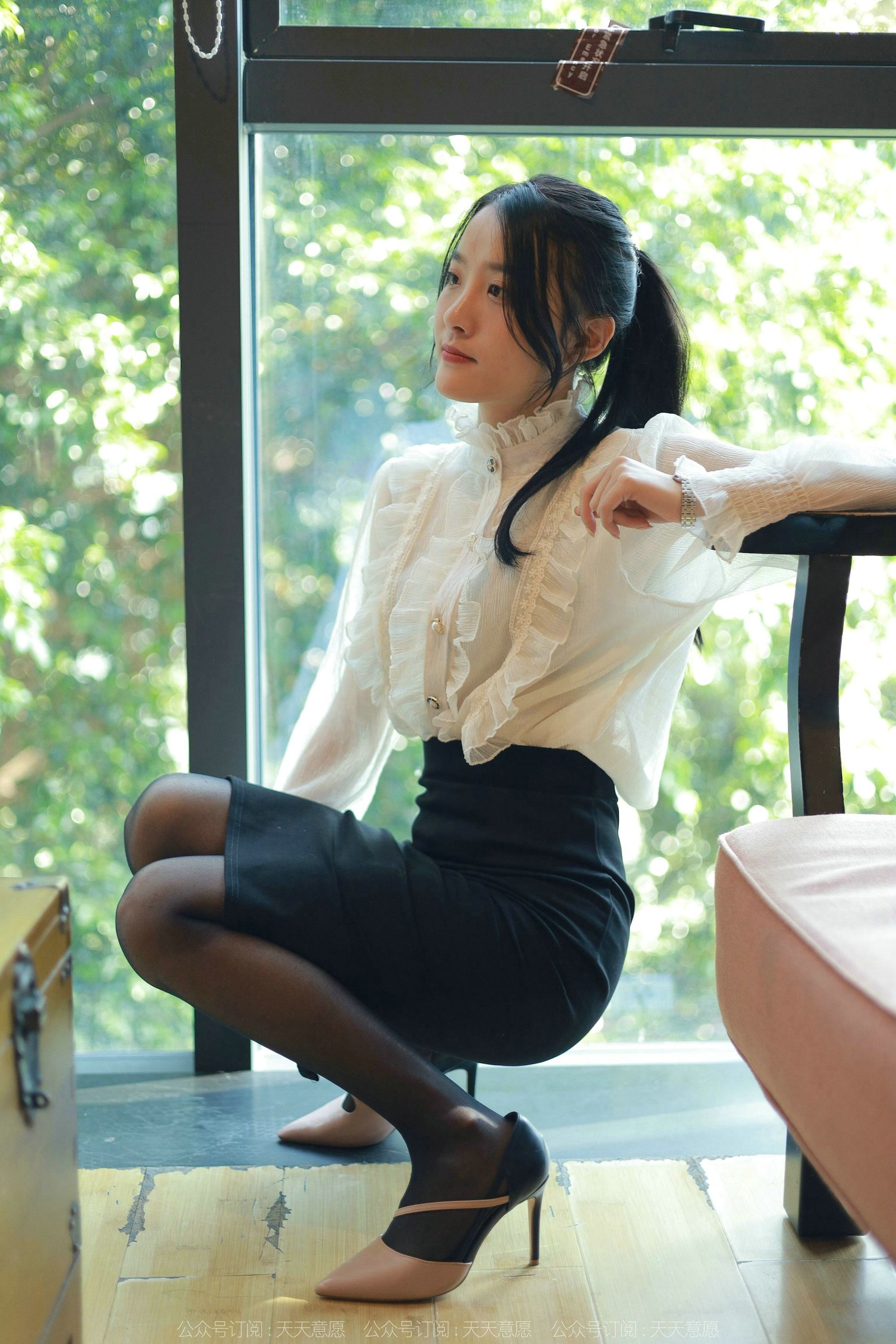 模特 婉萍 《黑丝咖啡》-图81