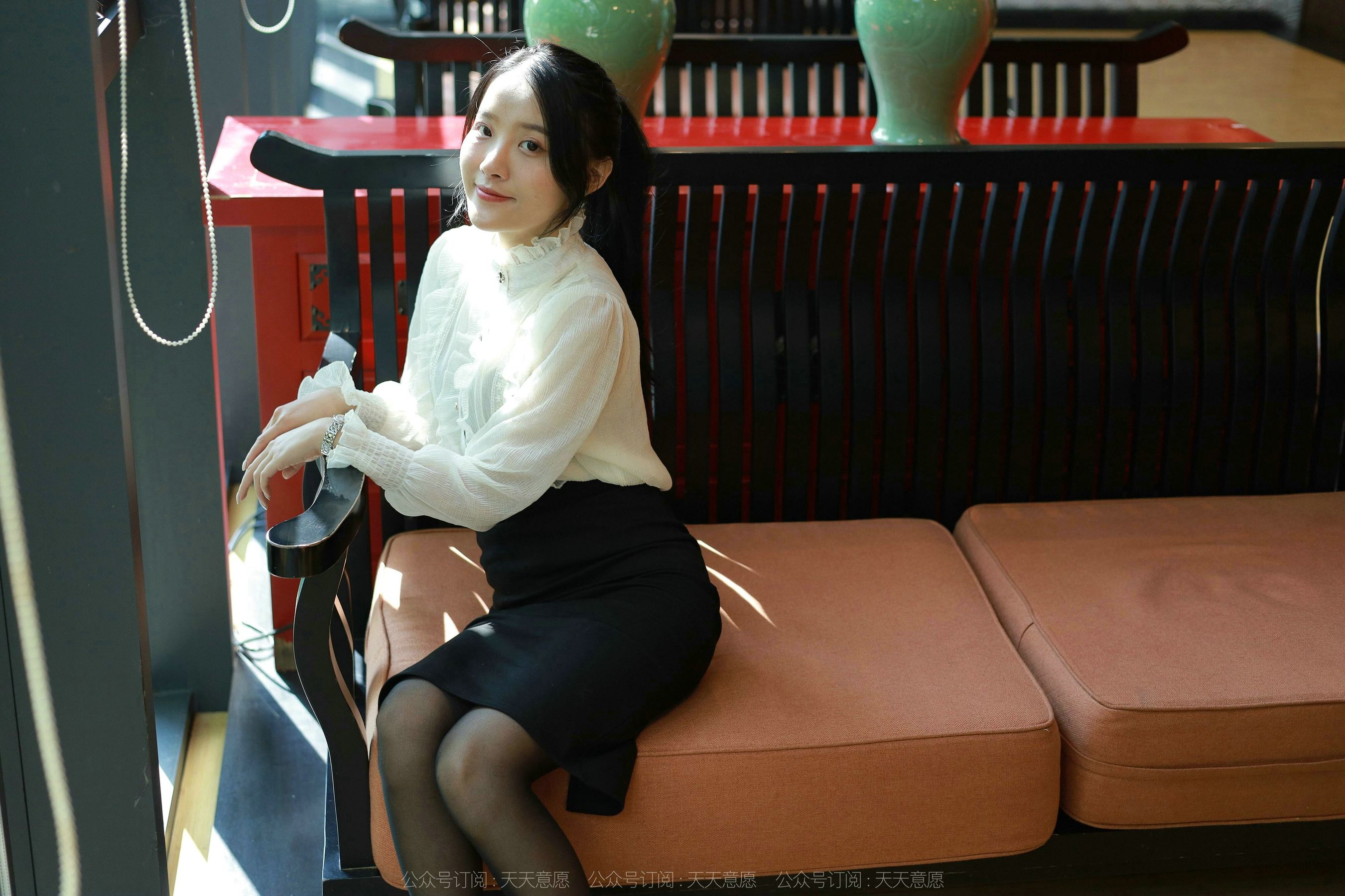 模特 婉萍 《黑丝咖啡》-图8