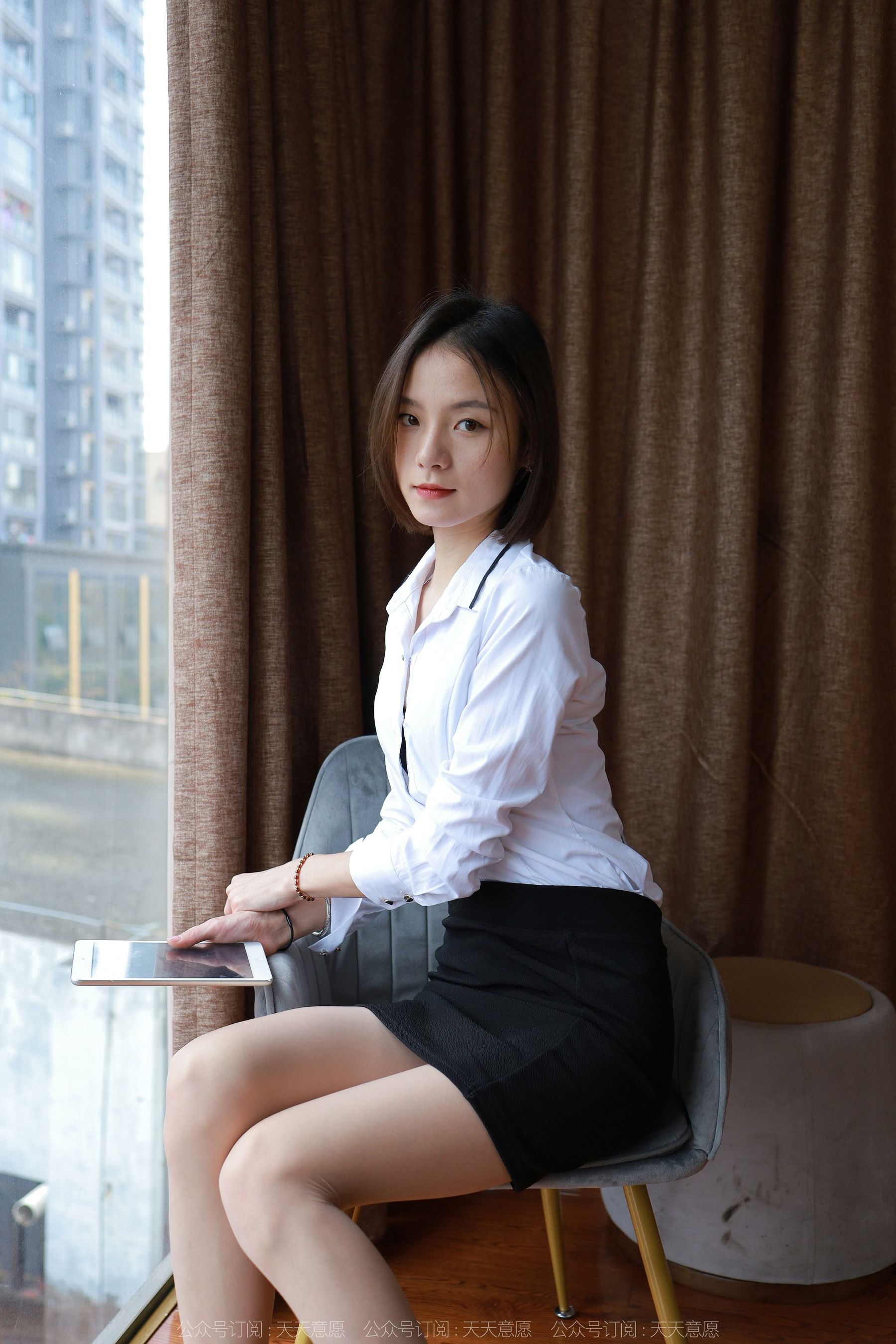 模特 小六 《短发配短裙》-图30