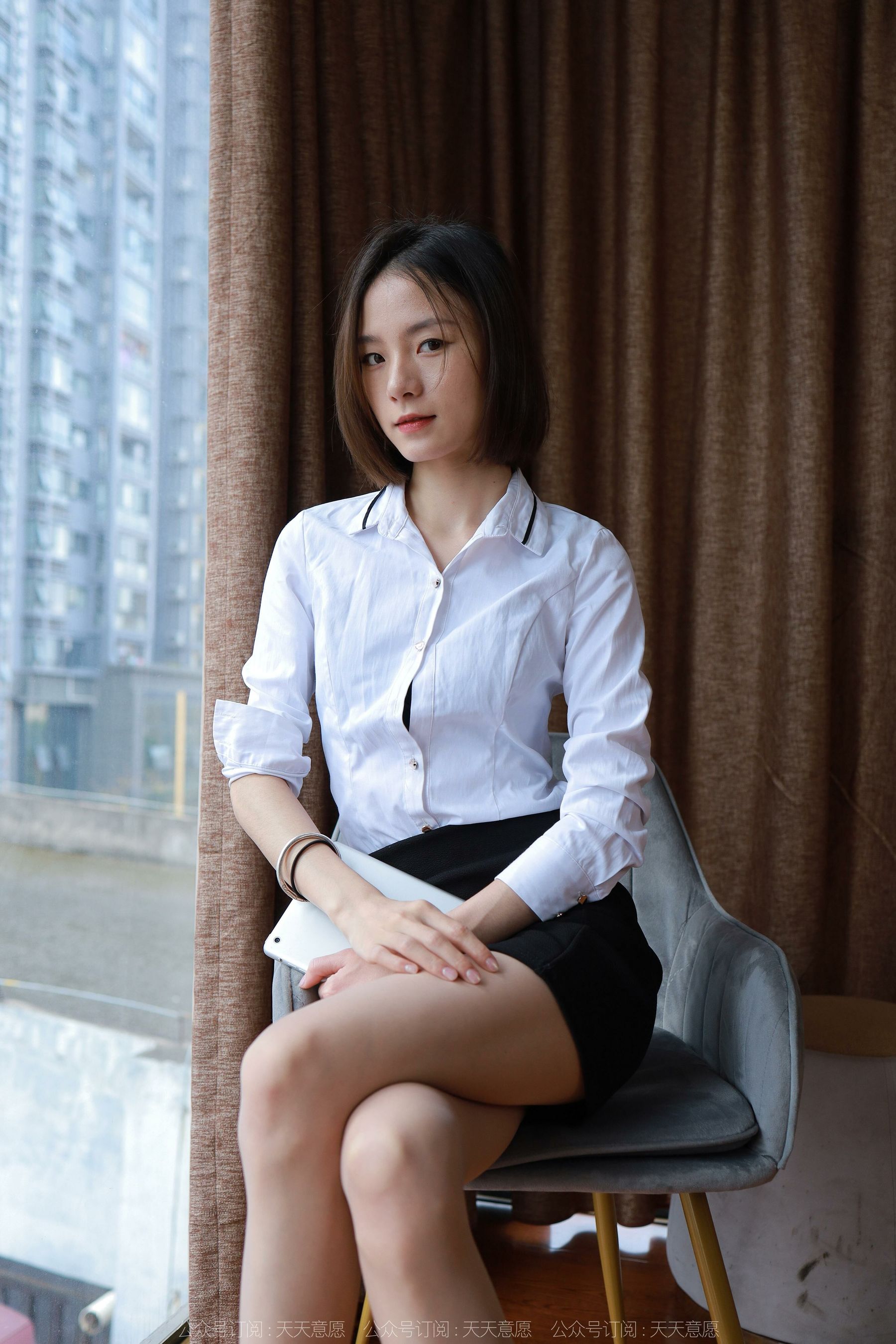 模特 小六 《短发配短裙》-图51