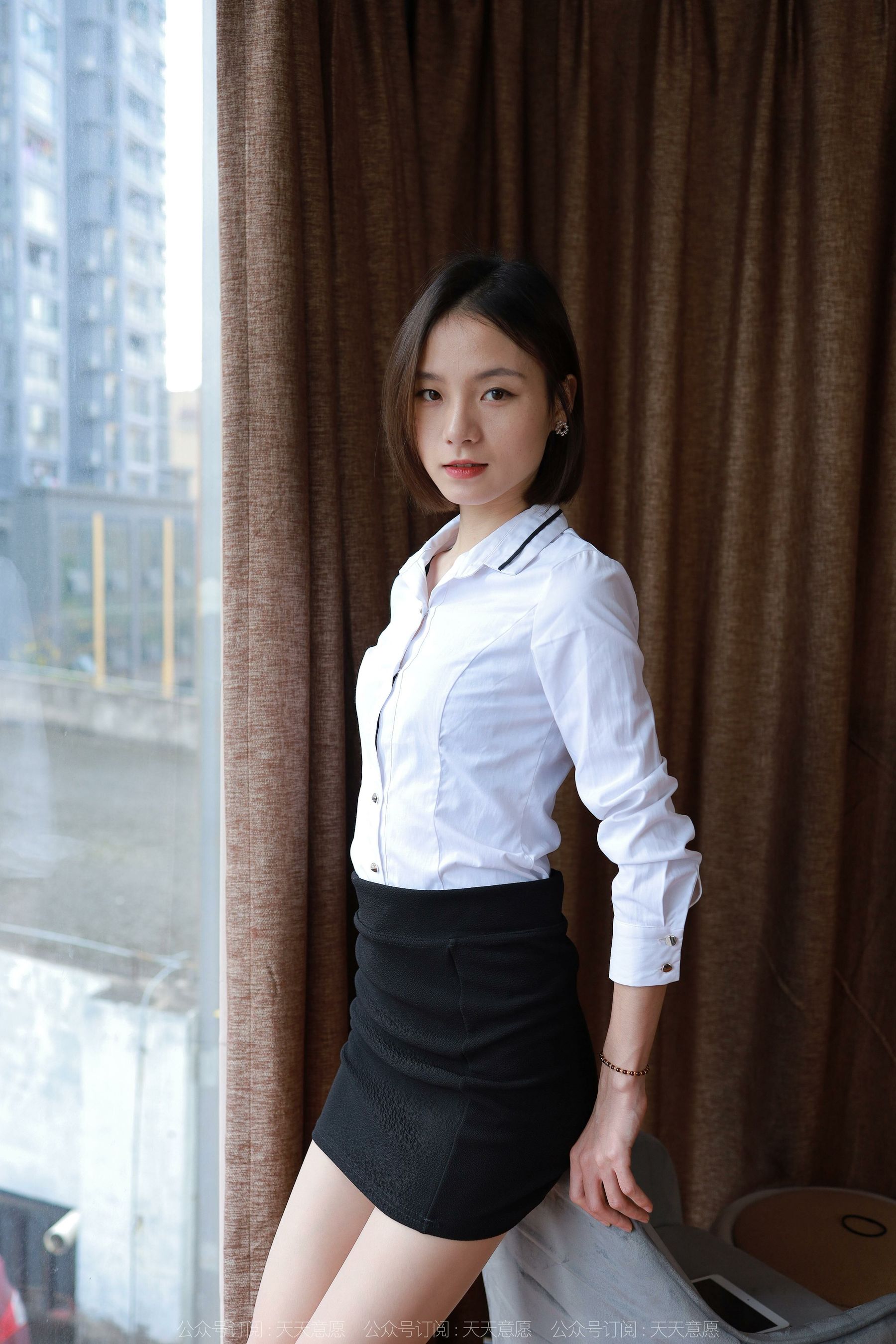 模特 小六 《短发配短裙》-图79