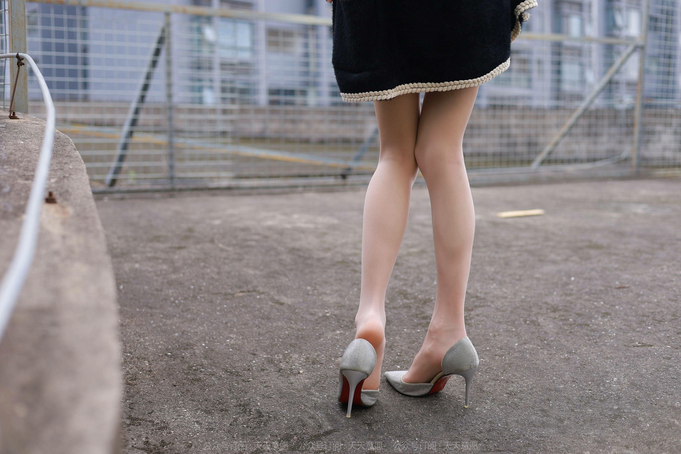 模特 小六 《黑色旗袍肉色丝》-图48