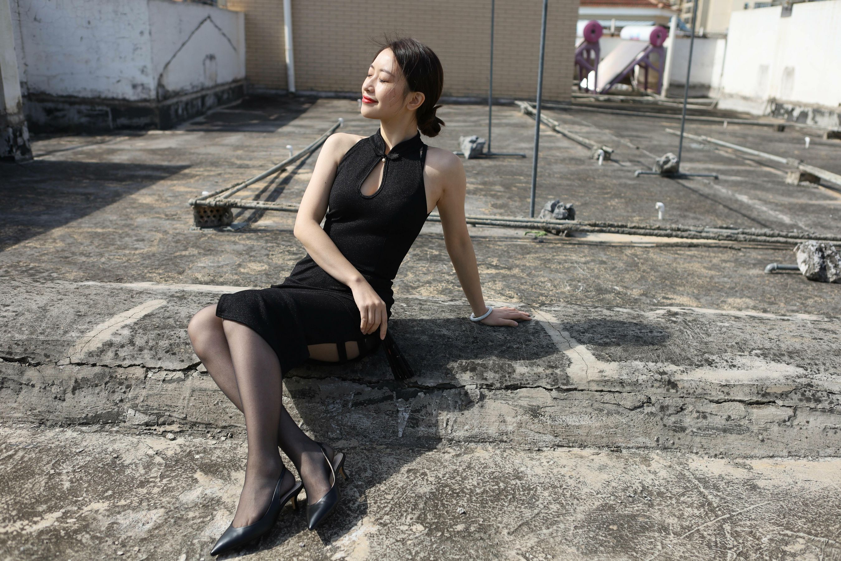 模特 小婕 《天台旗袍秀》-图30