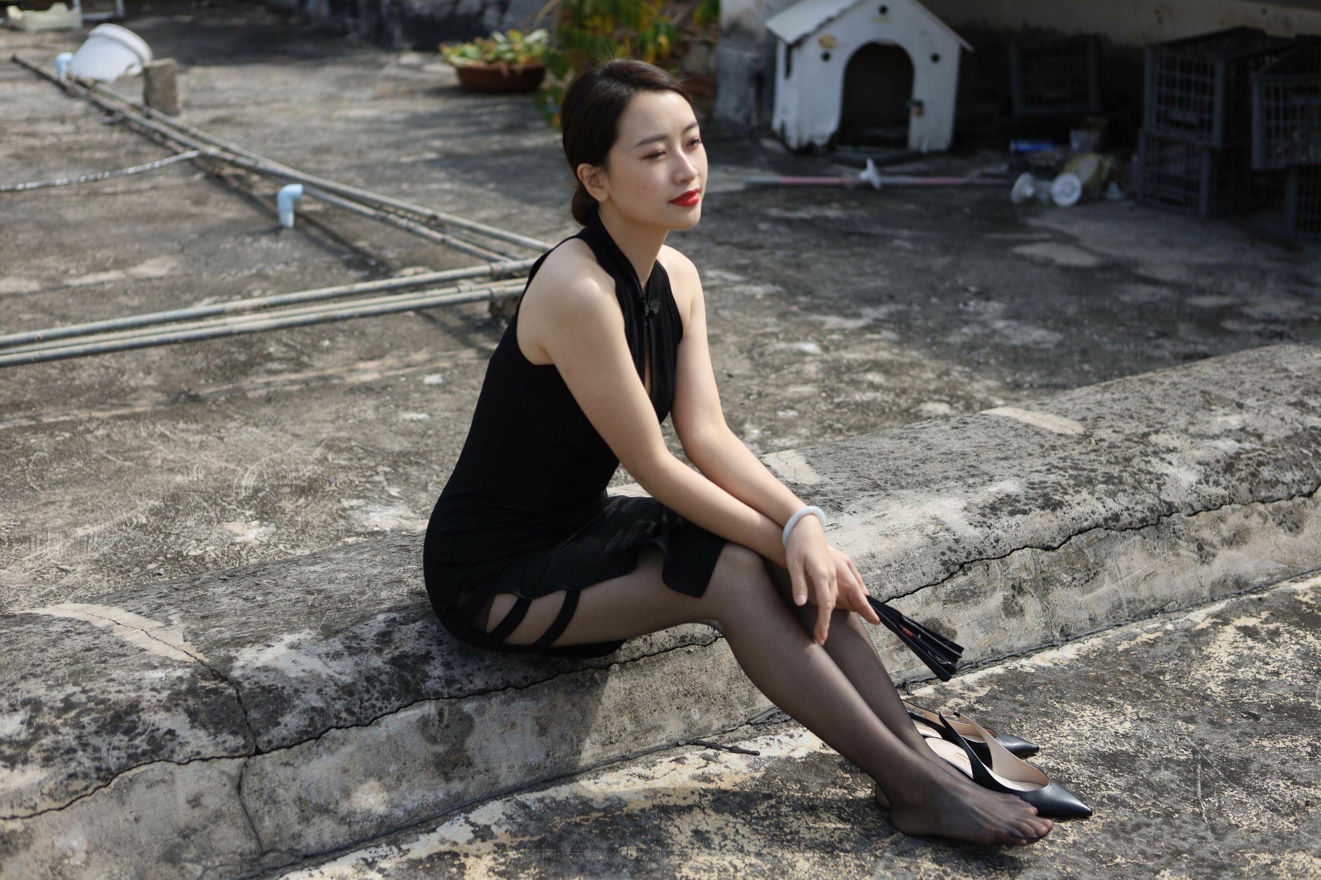 模特 小婕 《天台旗袍秀》-图80