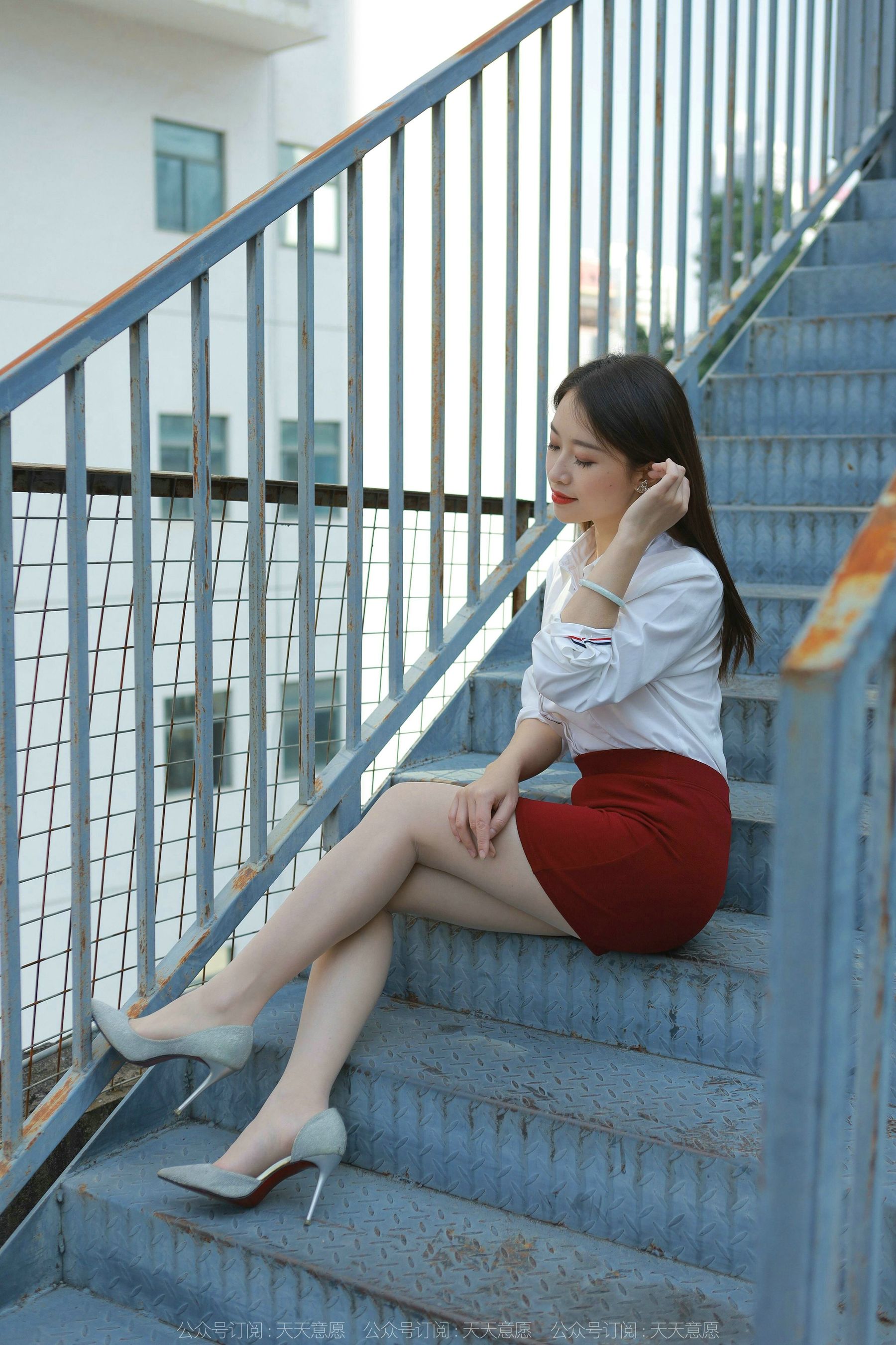 模特 小婕 《性感红色包臀裙》-图9