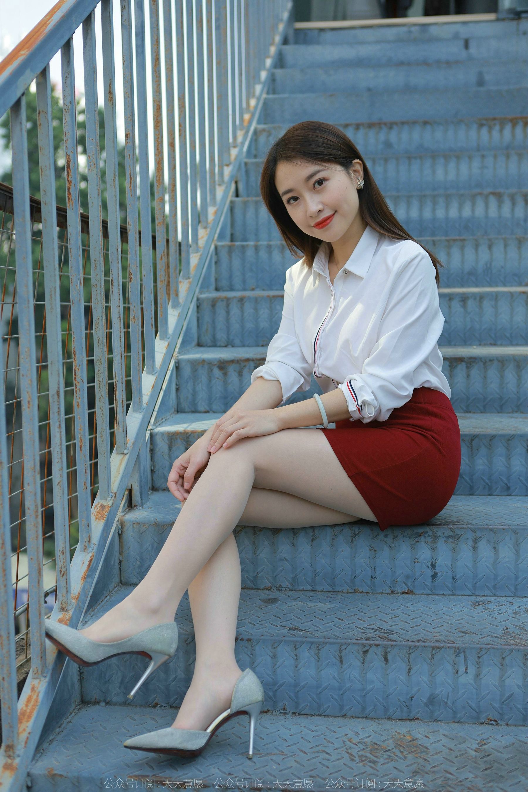 模特 小婕 《性感红色包臀裙》-图10