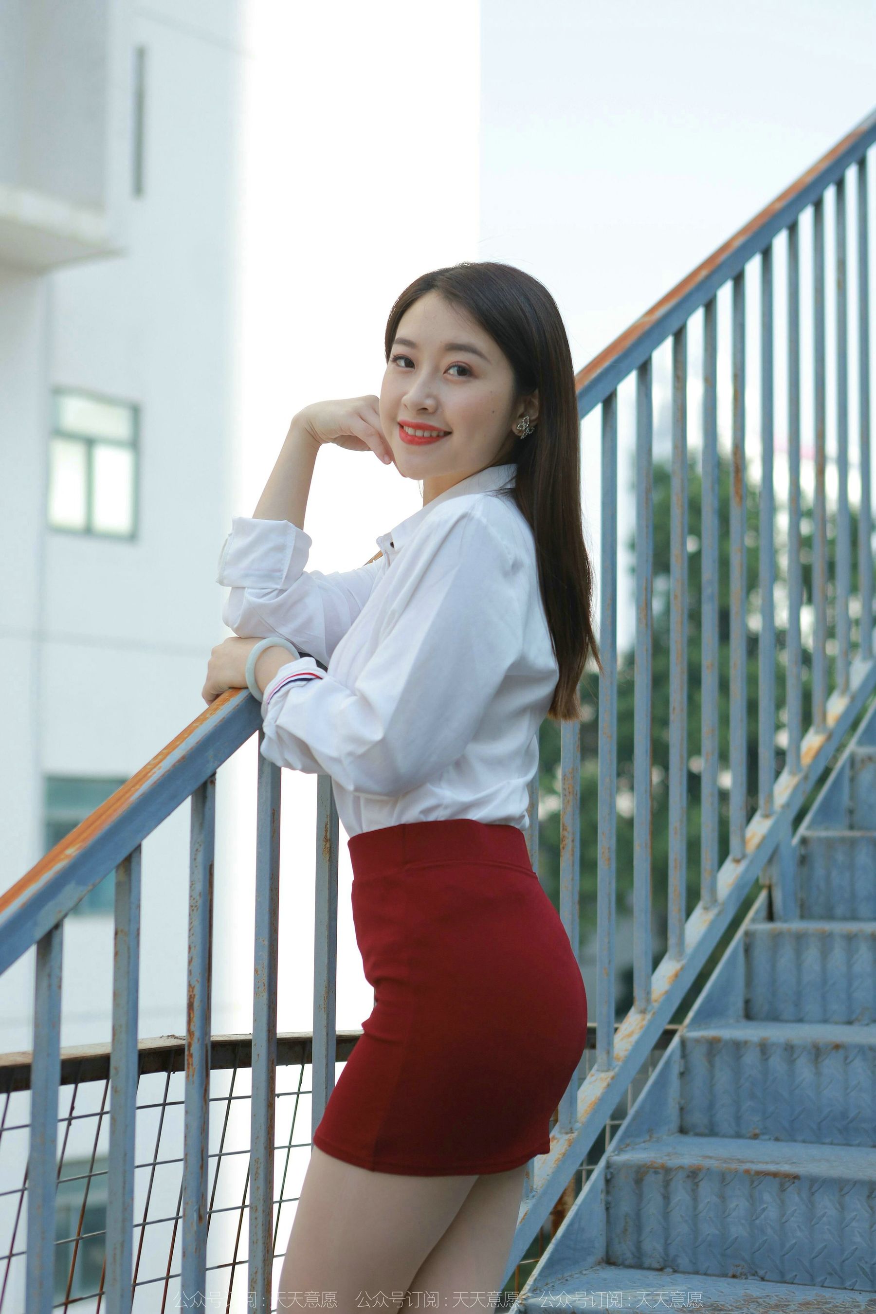 模特 小婕 《性感红色包臀裙》-图27