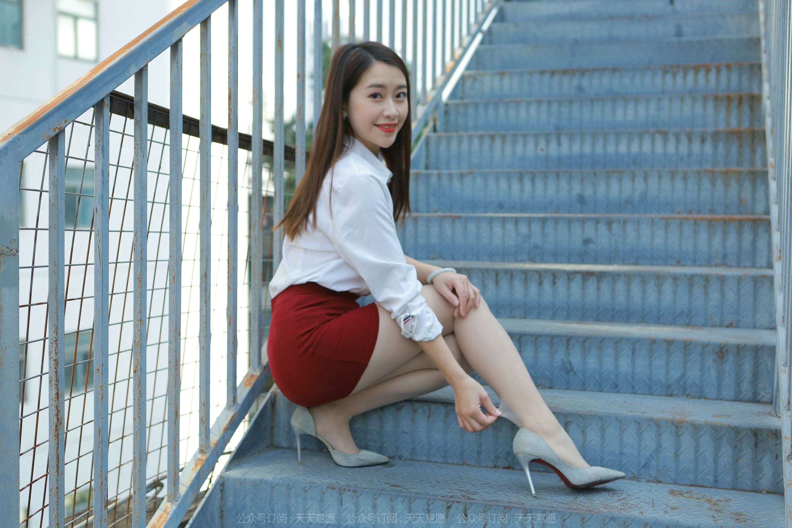 模特 小婕 《性感红色包臀裙》-图43