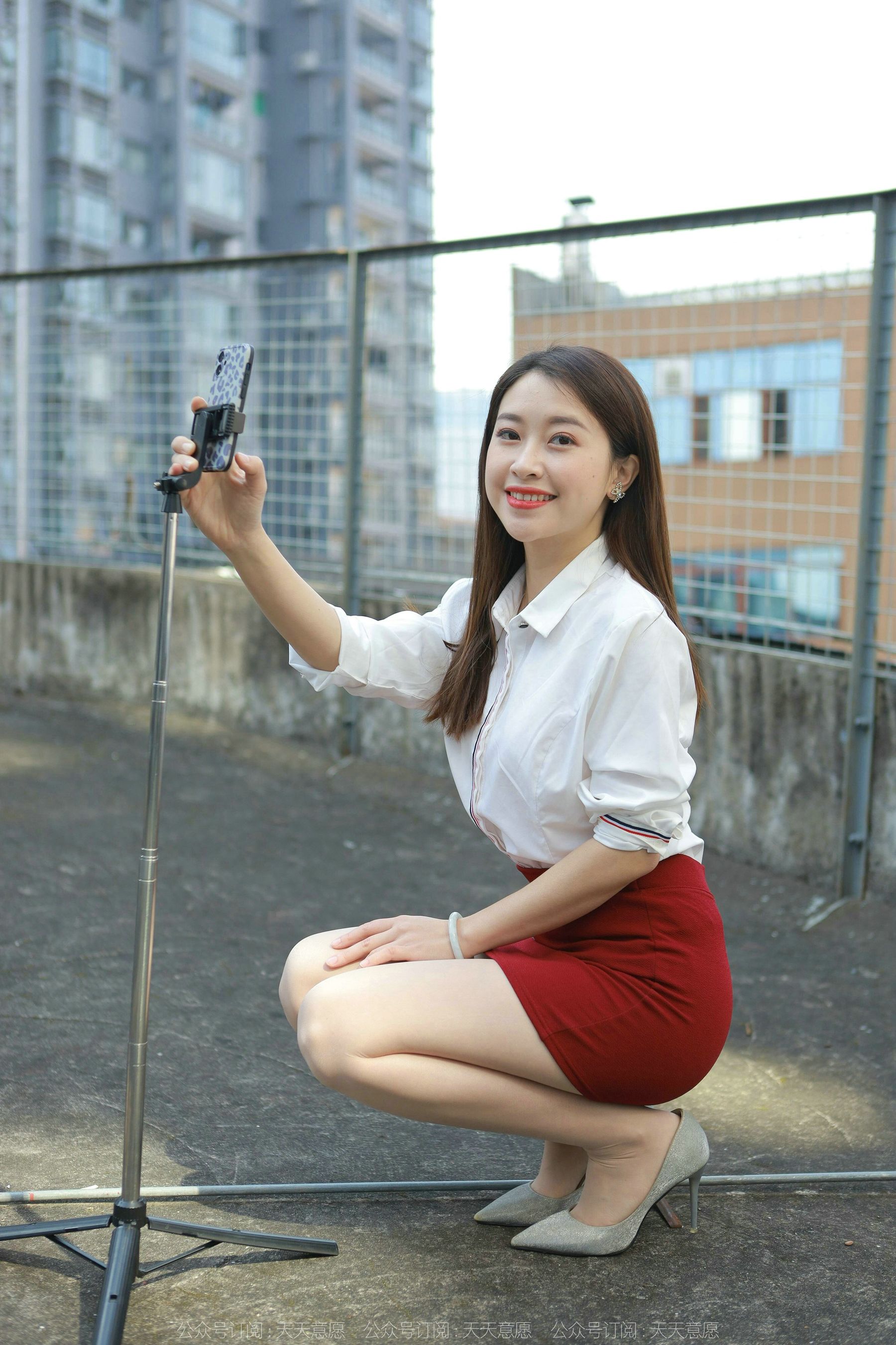 模特 小婕 《性感红色包臀裙》-图49