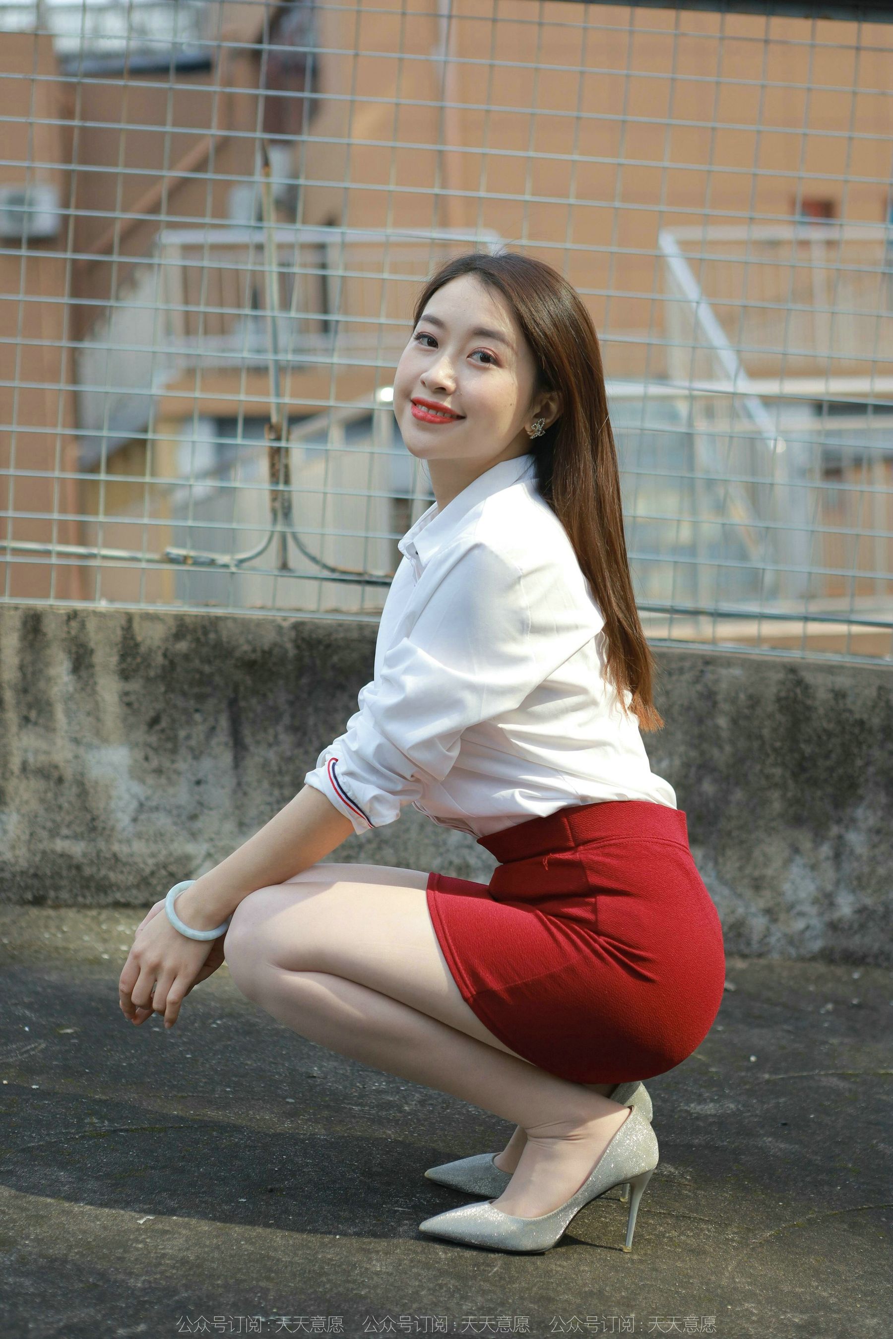 模特 小婕 《性感红色包臀裙》-图66