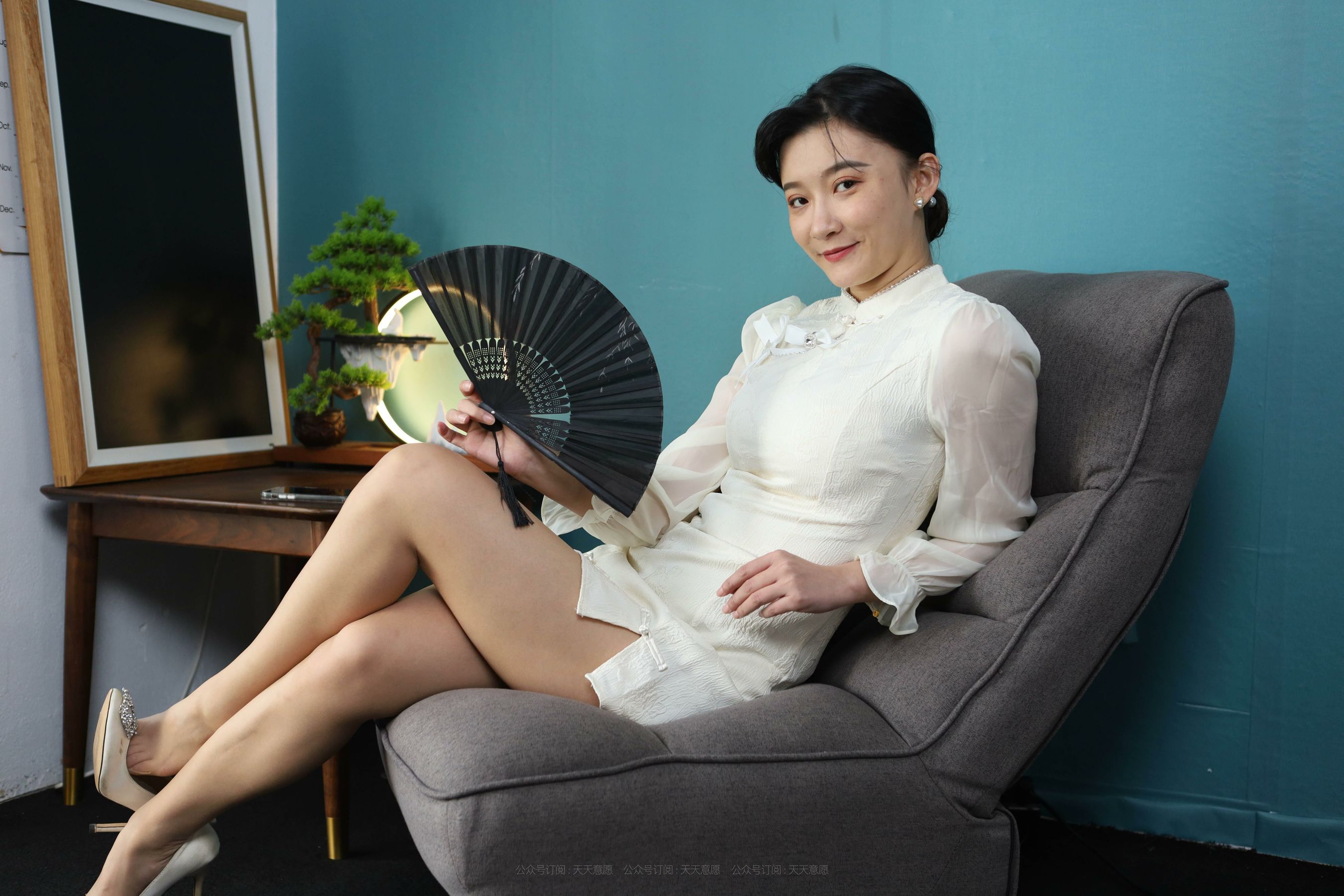 模特 秋秋 《诱人白玫瑰》-图9