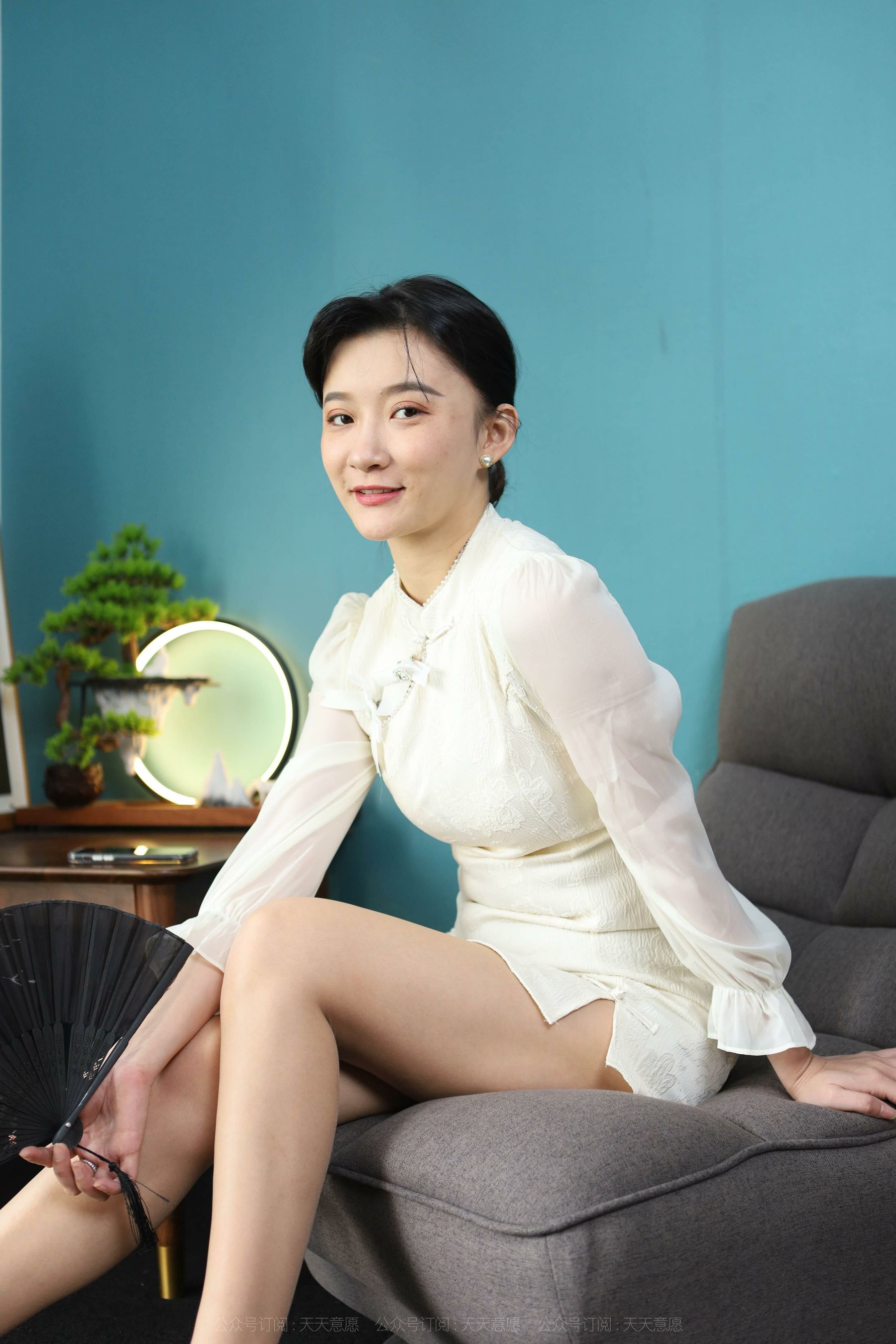 模特 秋秋 《诱人白玫瑰》-图15