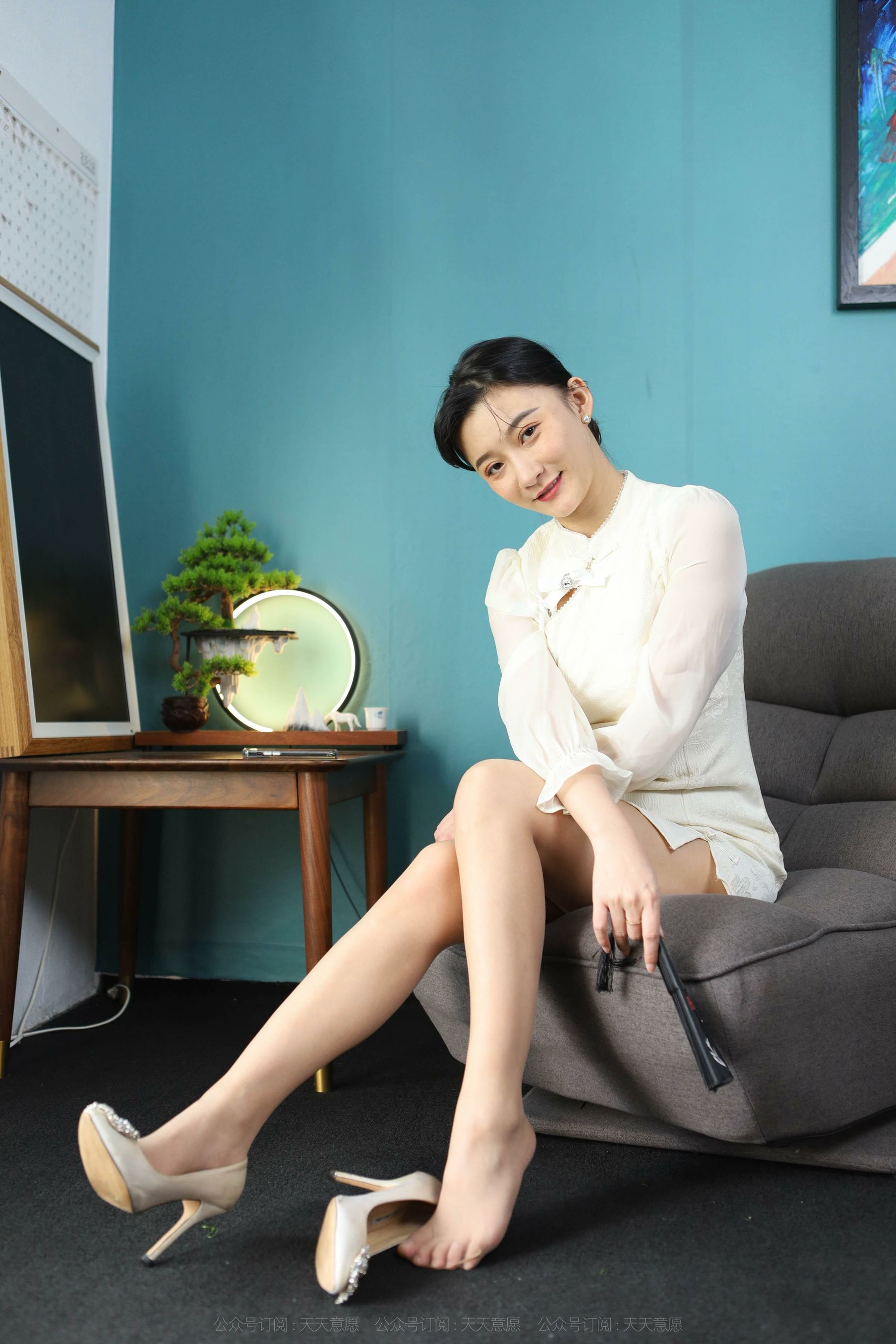 模特 秋秋 《诱人白玫瑰》-图17