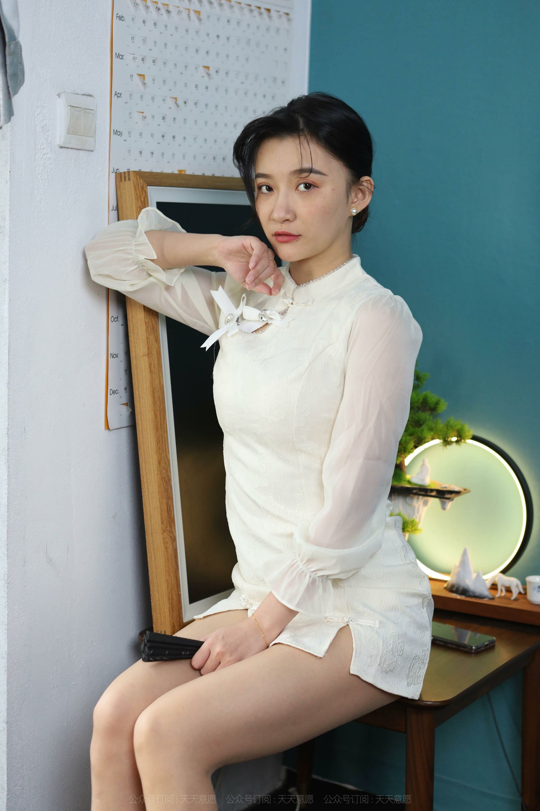 模特 秋秋 《诱人白玫瑰》-图34