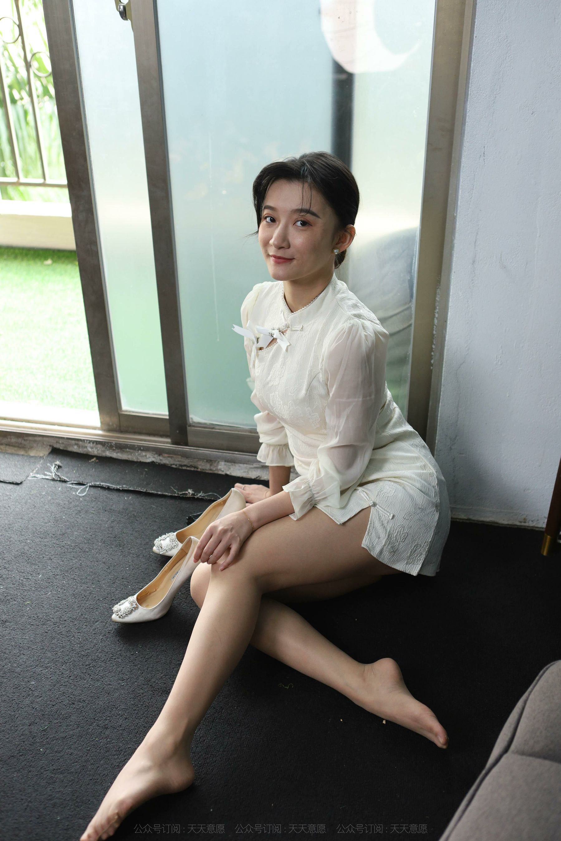 模特 秋秋 《诱人白玫瑰》-图54