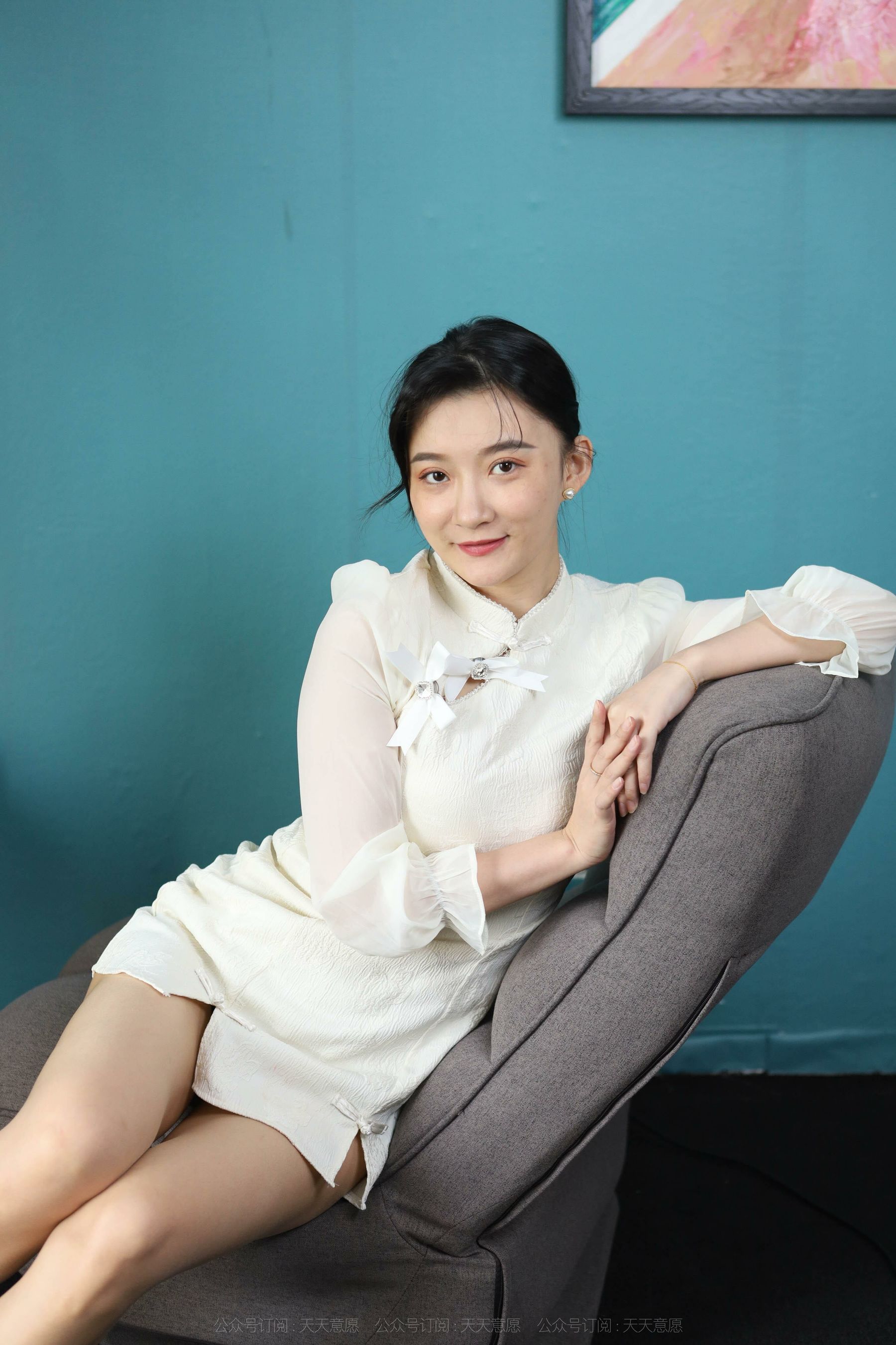 模特 秋秋 《诱人白玫瑰》-图61