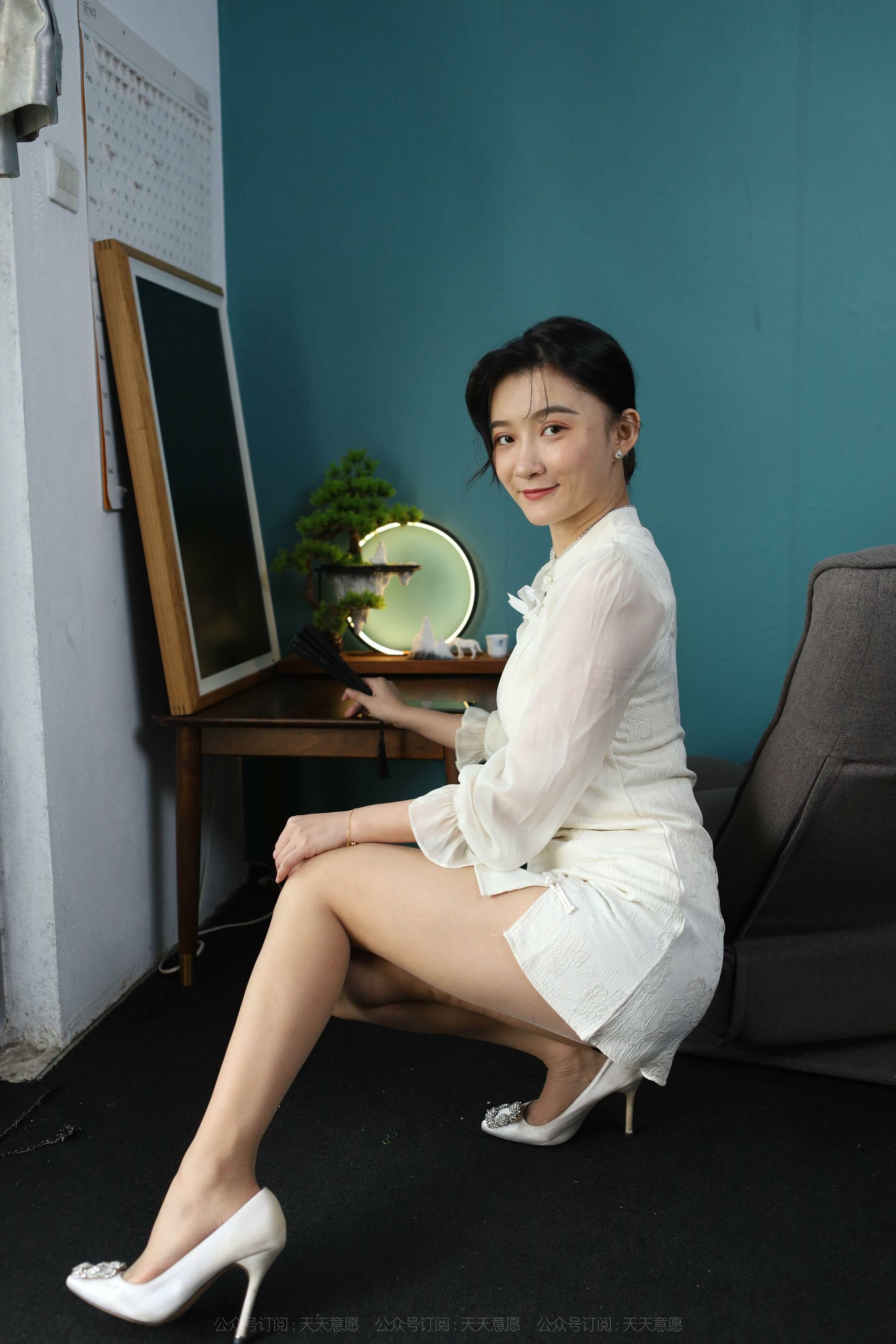 模特 秋秋 《诱人白玫瑰》-图83