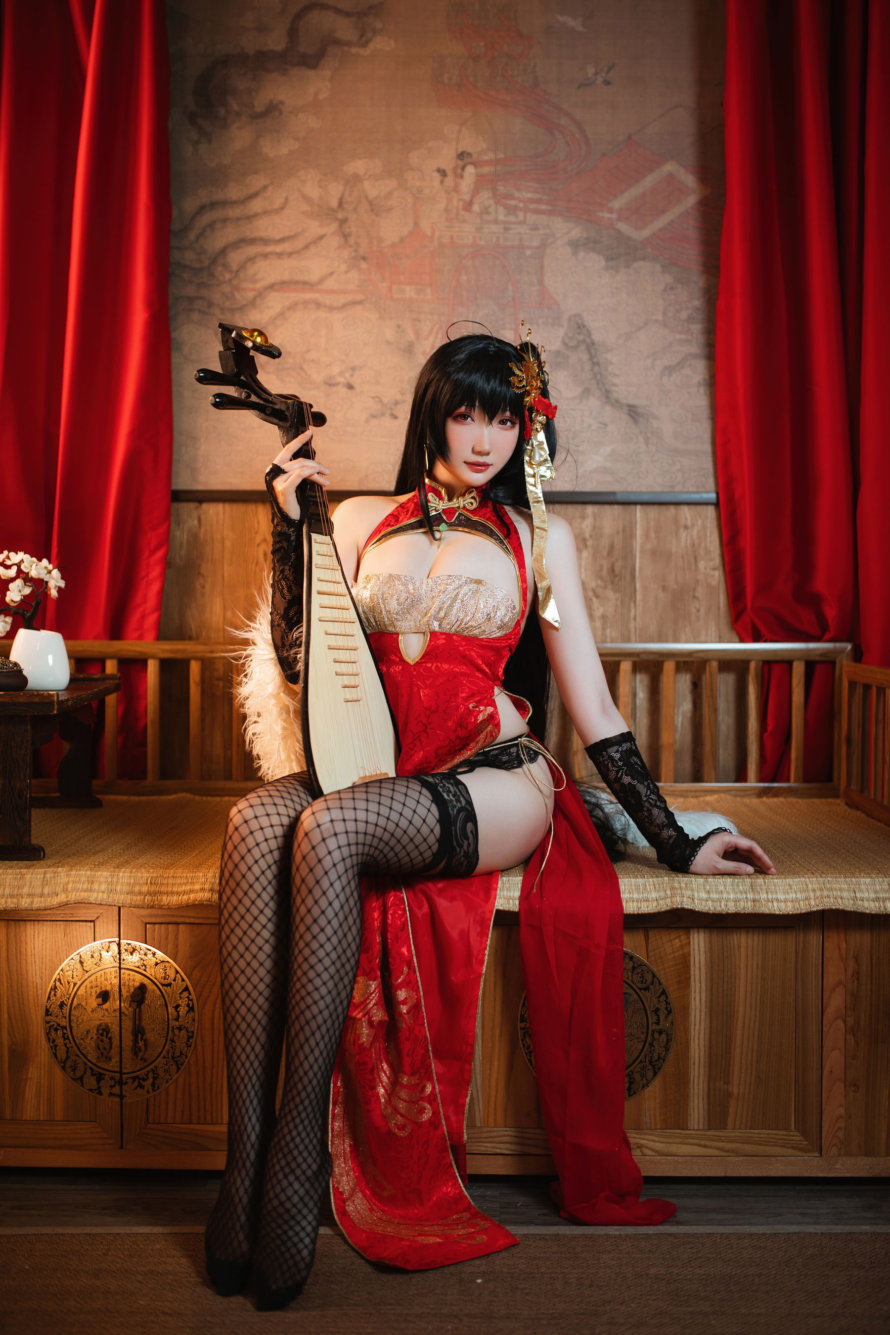 Coser瓜希酱福利 - 大凤旗袍-图0