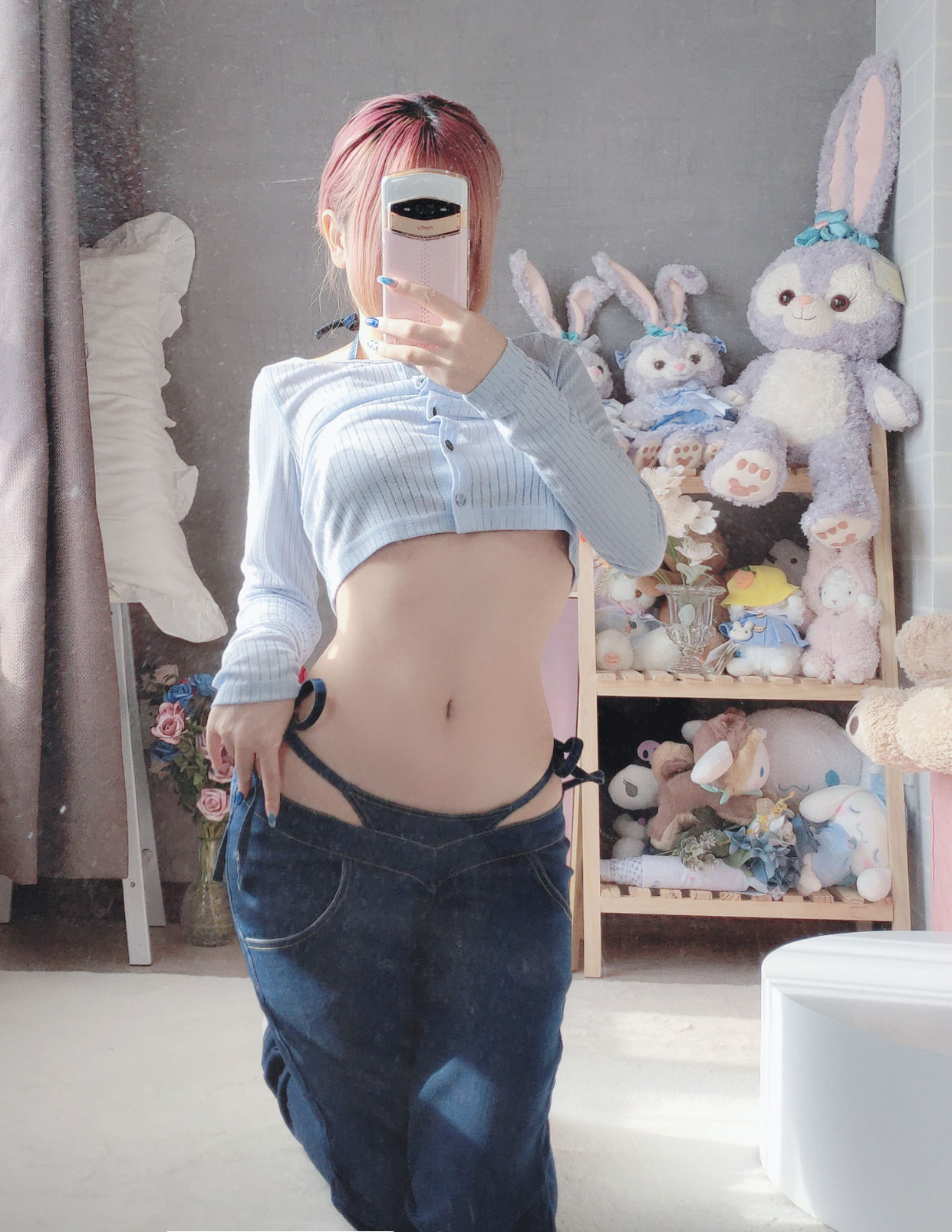 Cosplay日奈娇 - 牛仔裤-图1