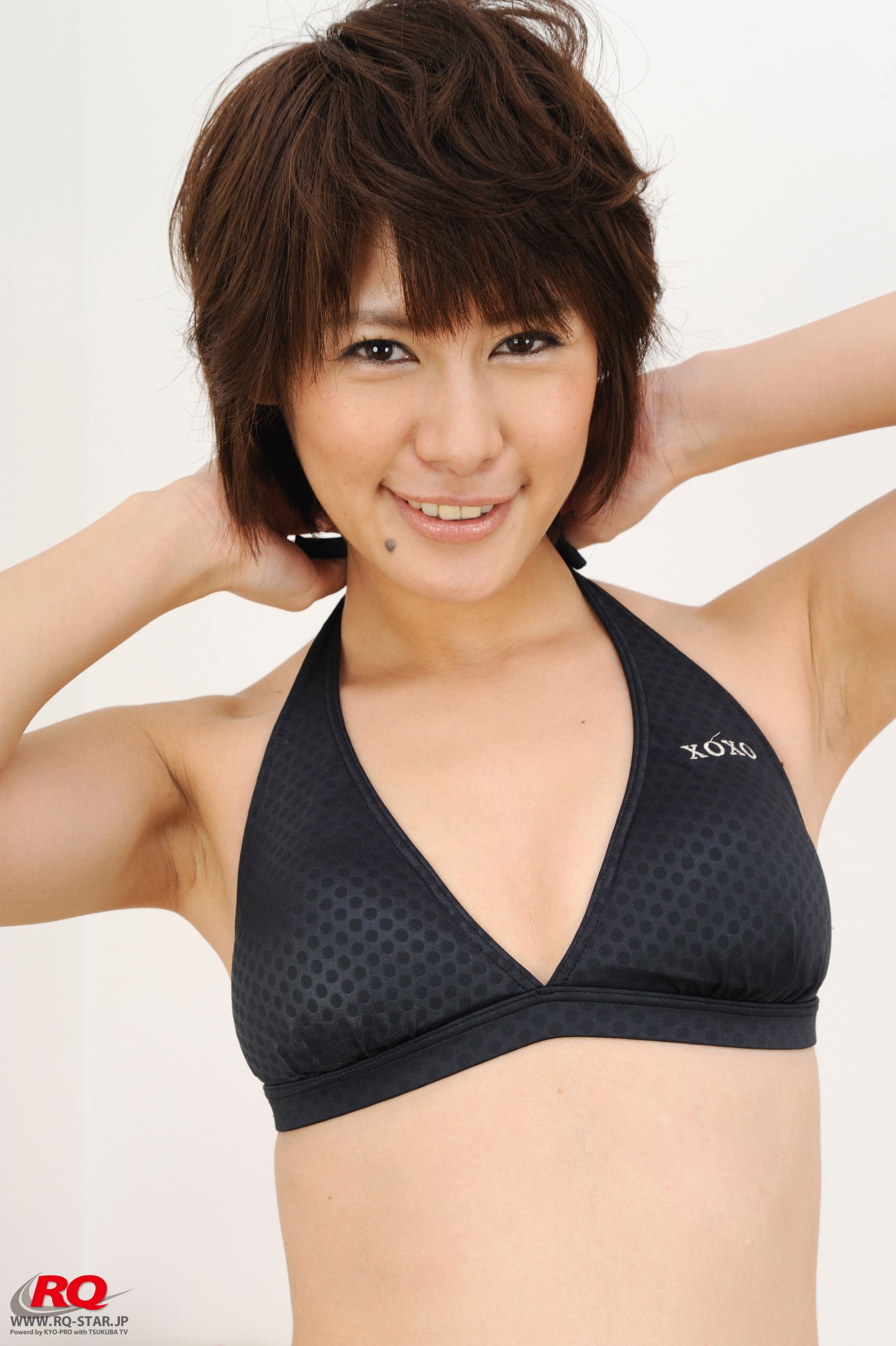 NO.00077 Akiko Fujihara 藤原明子 Swim Suits – Black 写真集-图27