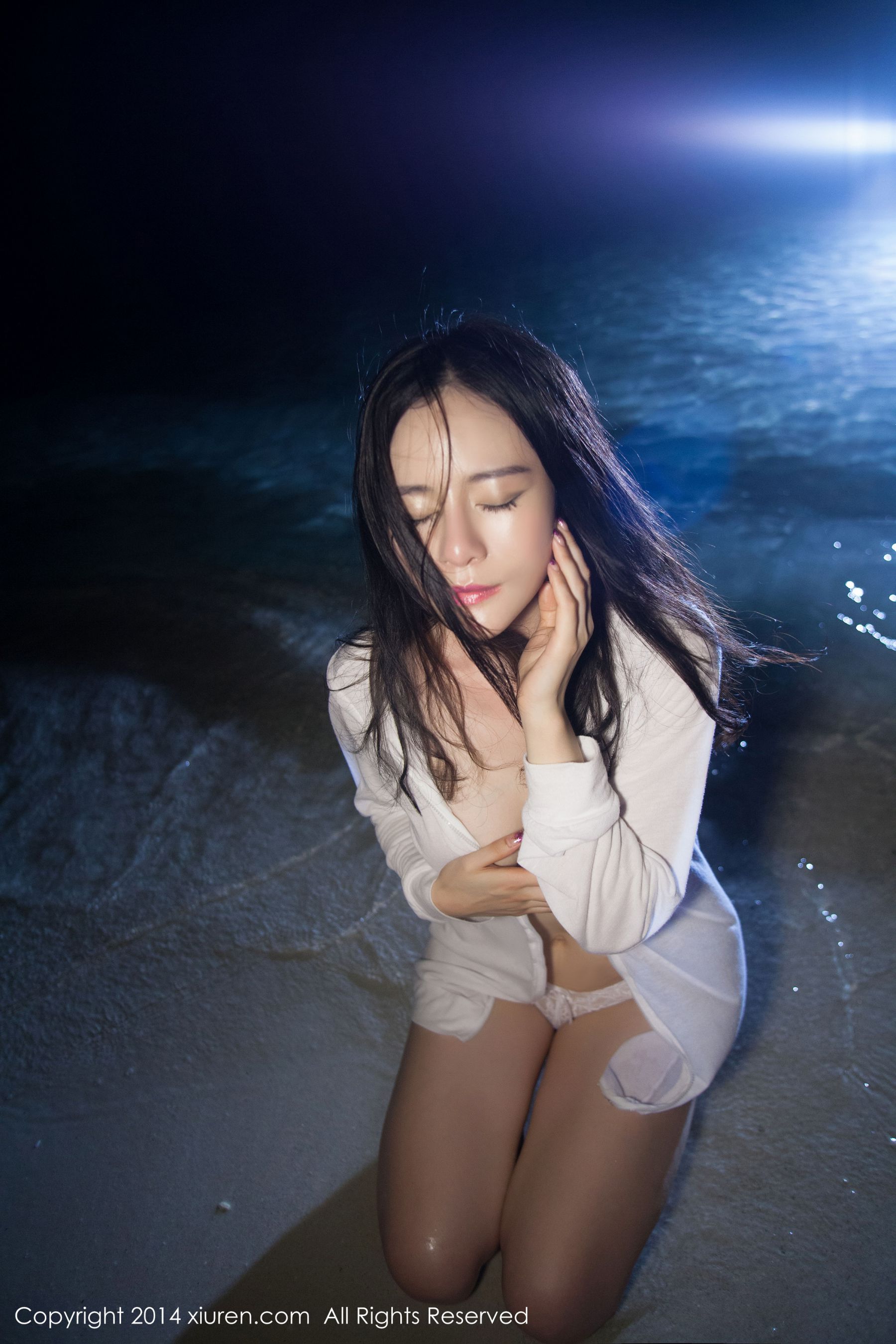 nancy小姿《小清新泳装+沙滩湿身》  No.088-图43