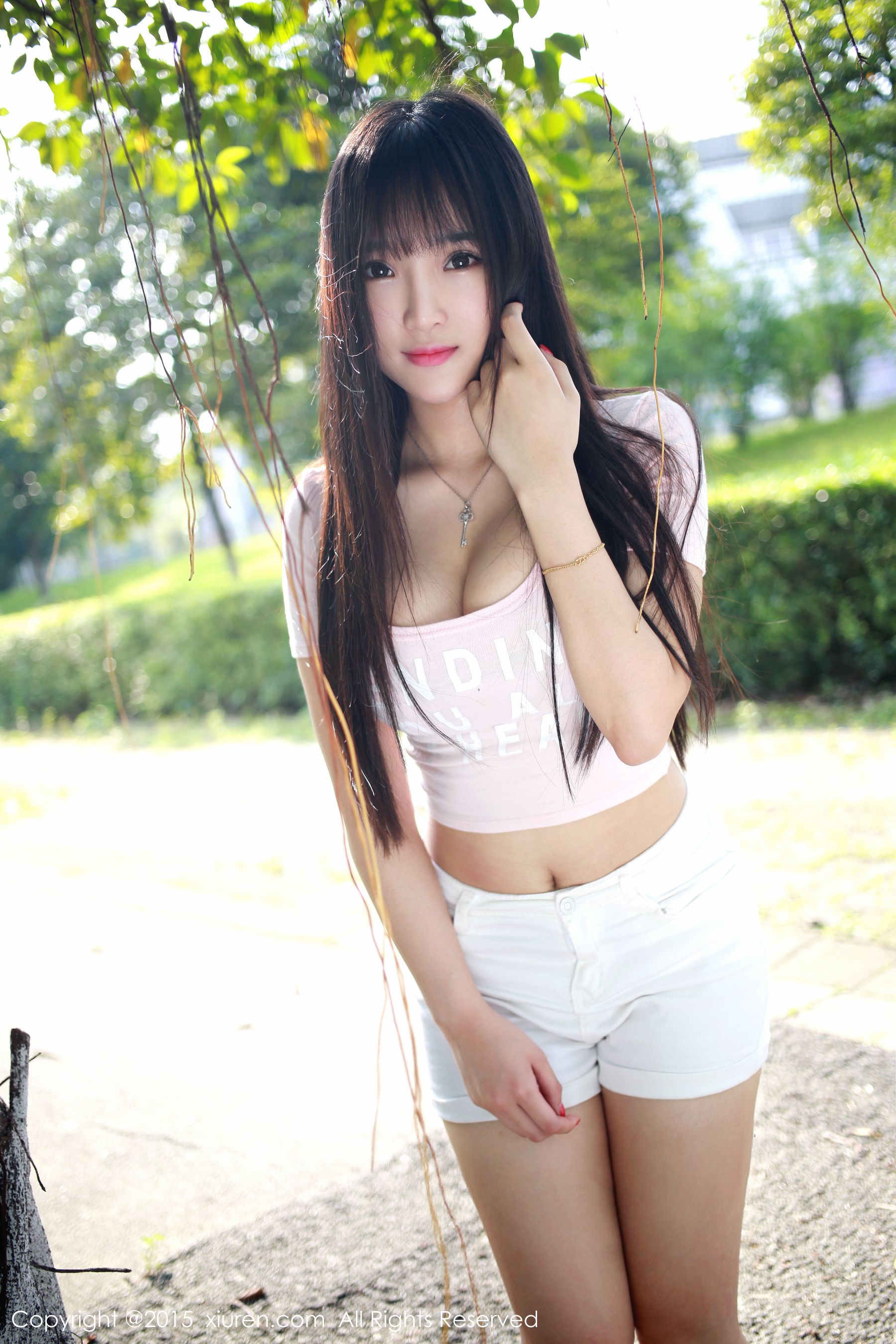 夏瑶baby《清新热裤妹子外拍》  No.345-图9