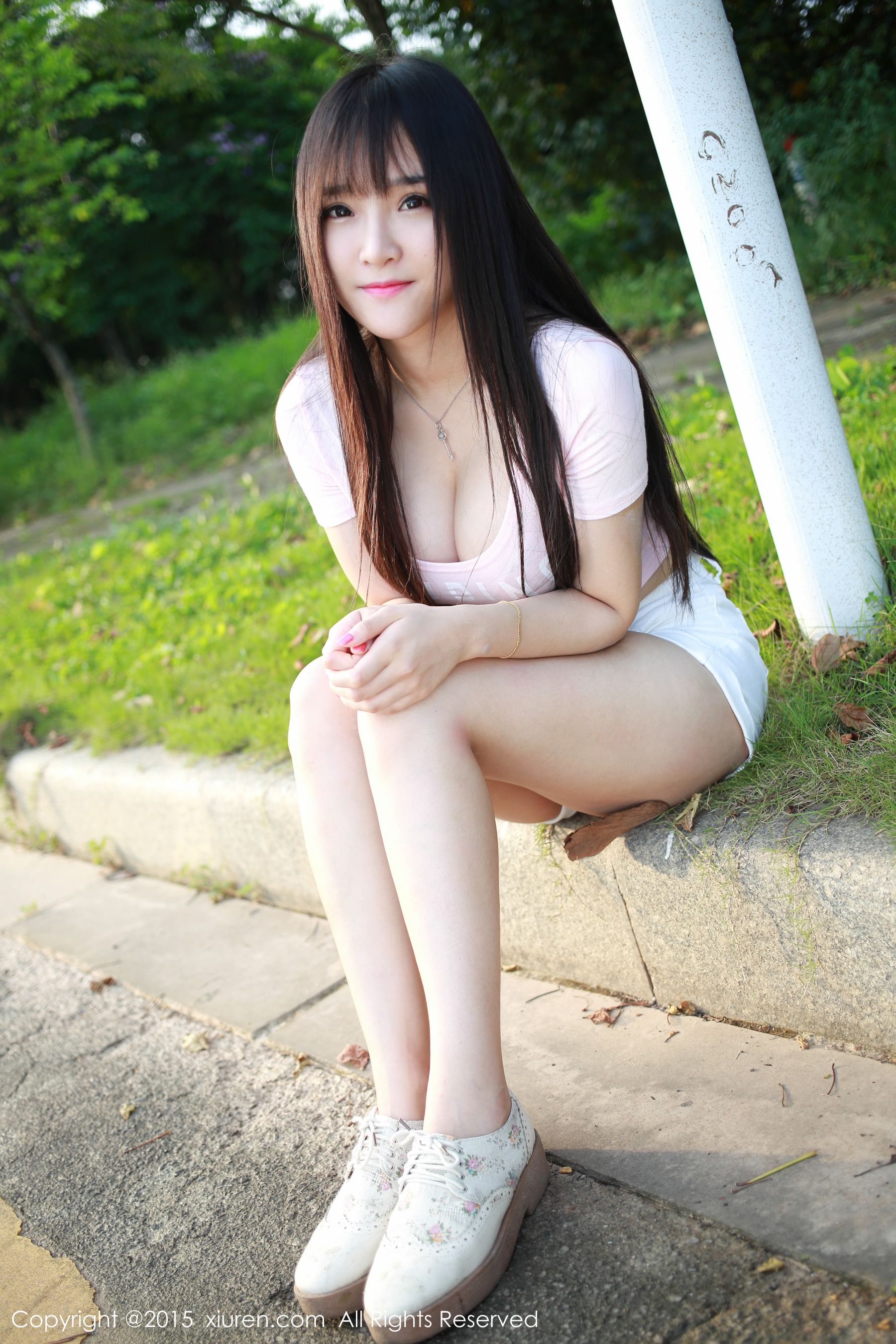 夏瑶baby《清新热裤妹子外拍》  No.345-图22