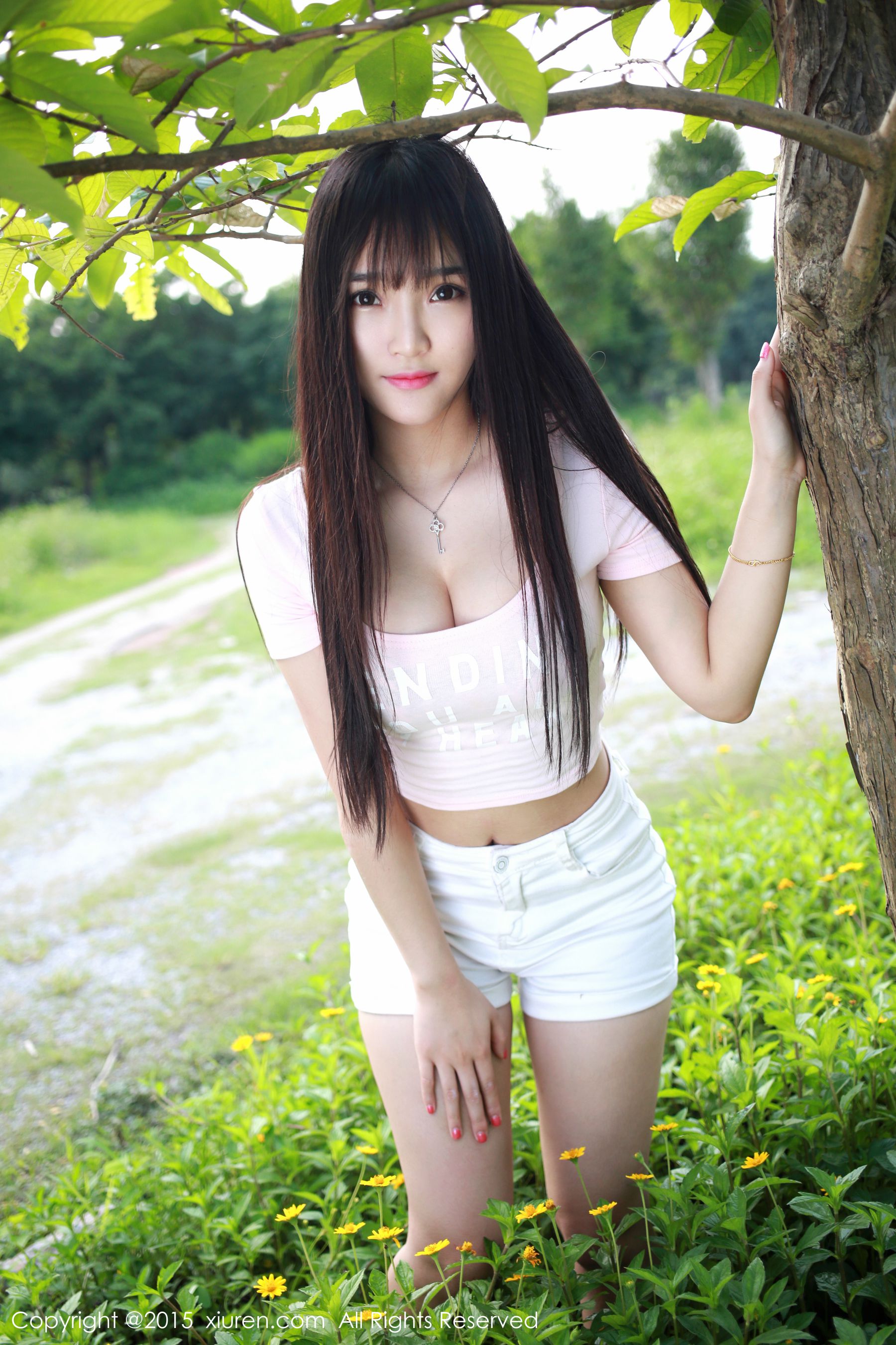 夏瑶baby《清新热裤妹子外拍》  No.345-图26