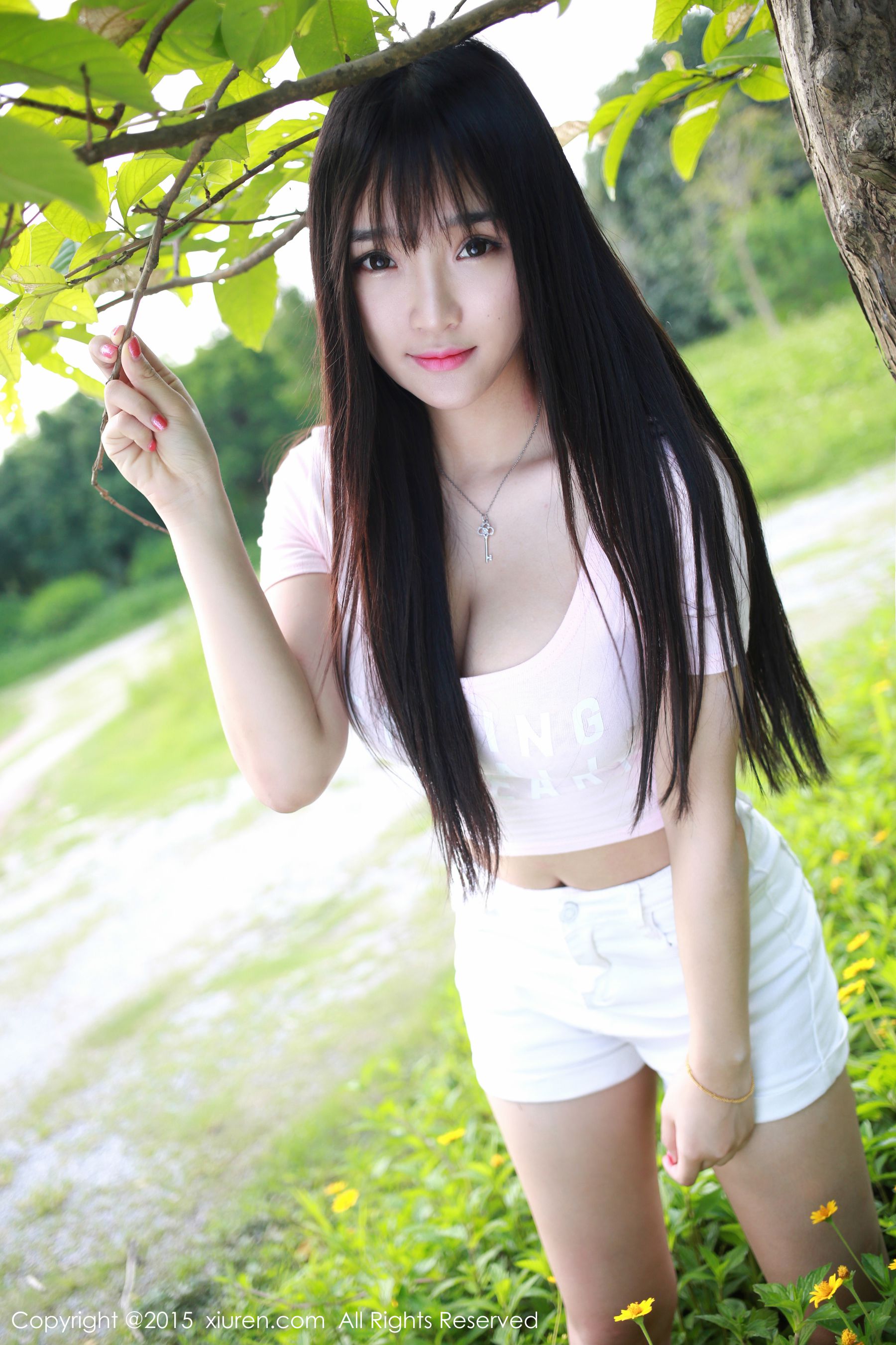 夏瑶baby《清新热裤妹子外拍》  No.345-图27