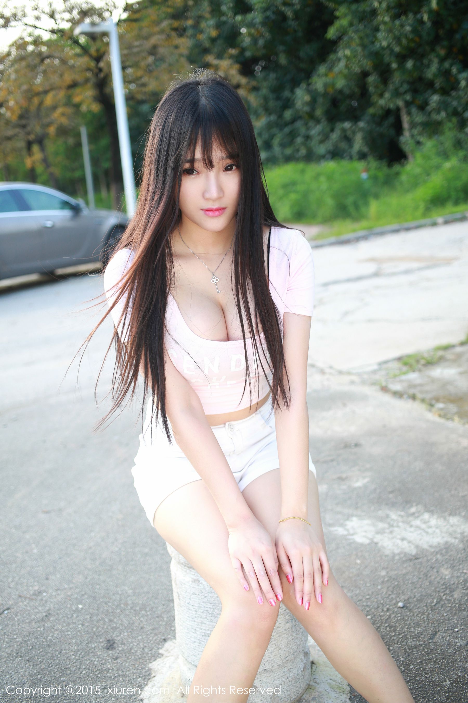 夏瑶baby《清新热裤妹子外拍》  No.345-图38