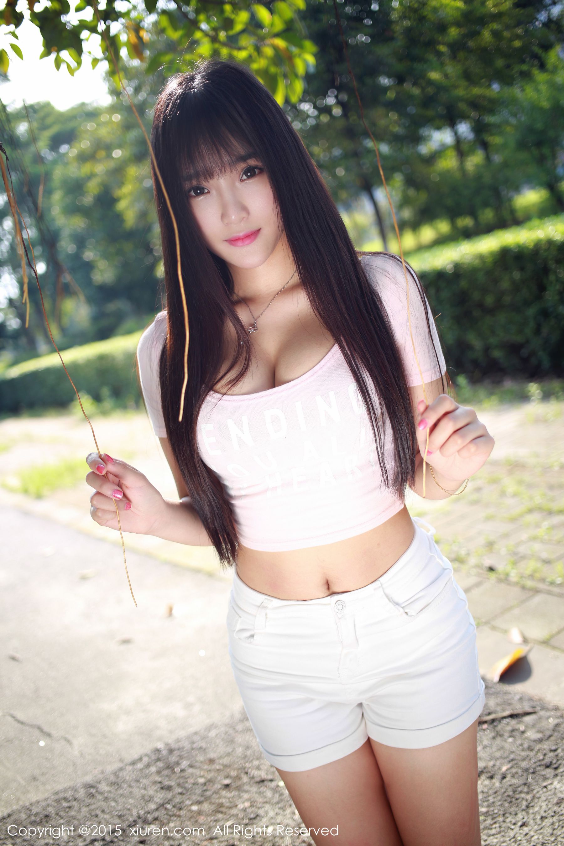 夏瑶baby《清新热裤妹子外拍》  No.345-图7