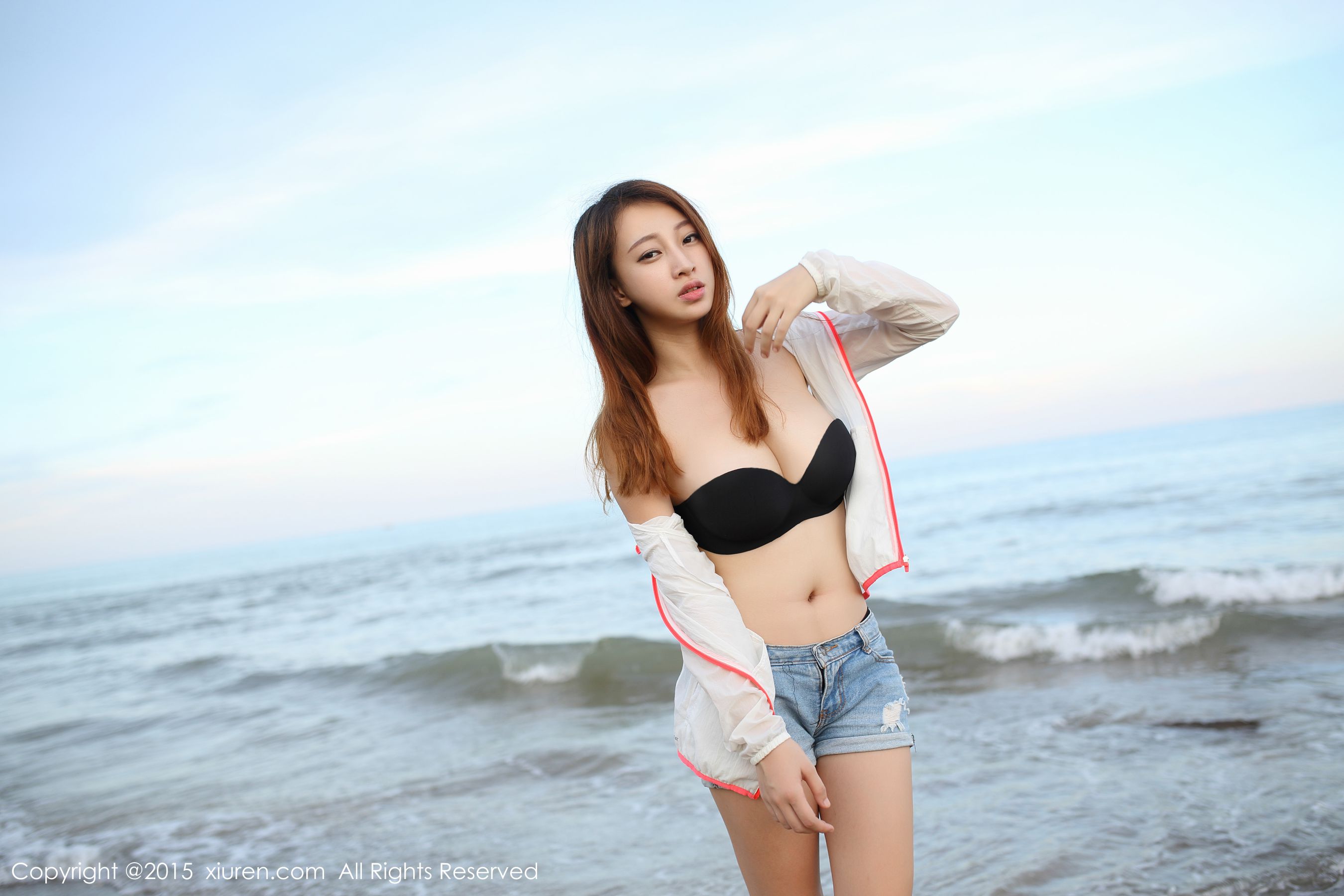 丽莉Lily《涠洲岛旅拍》薄纱长裙+海边系列  No.346-图34