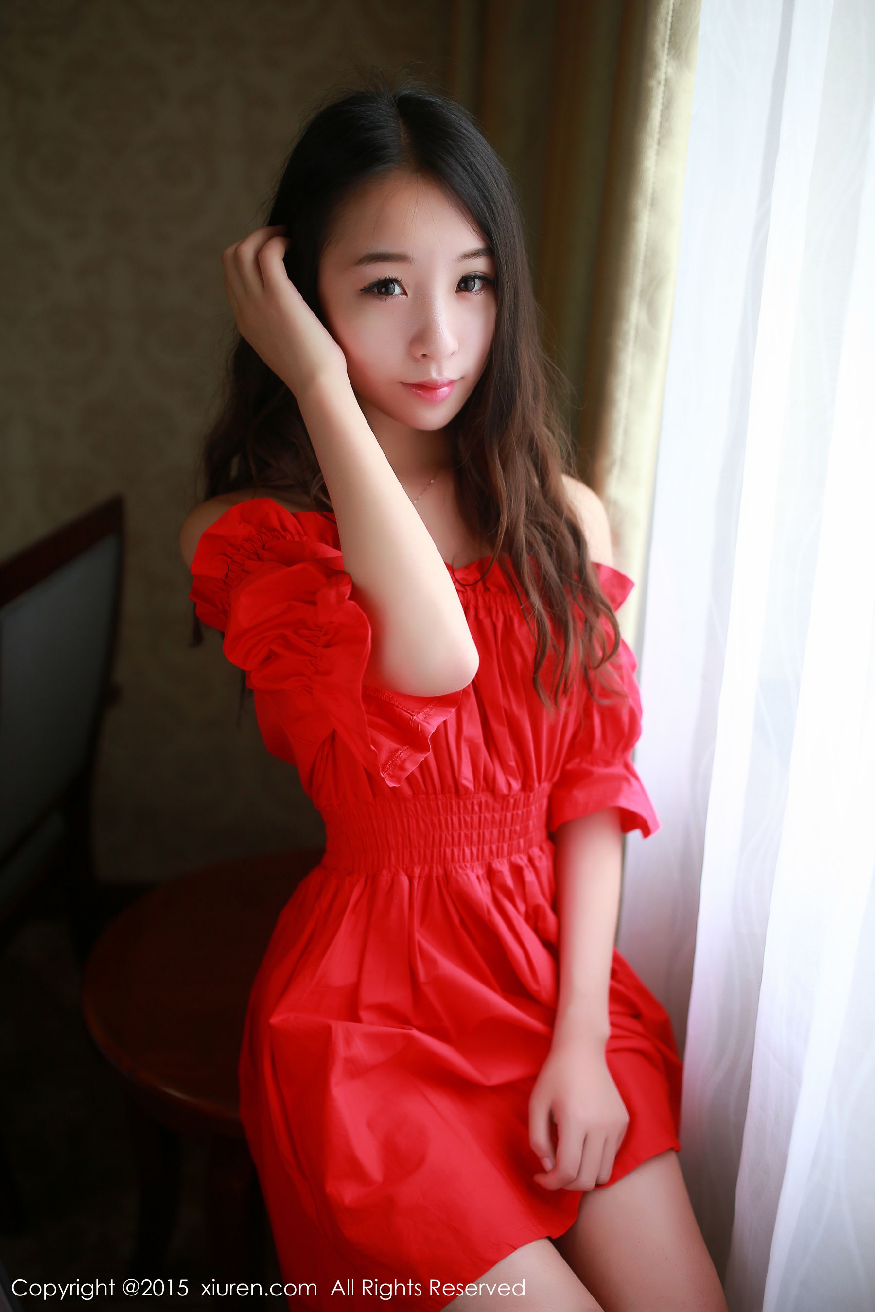 梓萱Crystal《连衣裙+热裤+网袜制服》  No.347-图6
