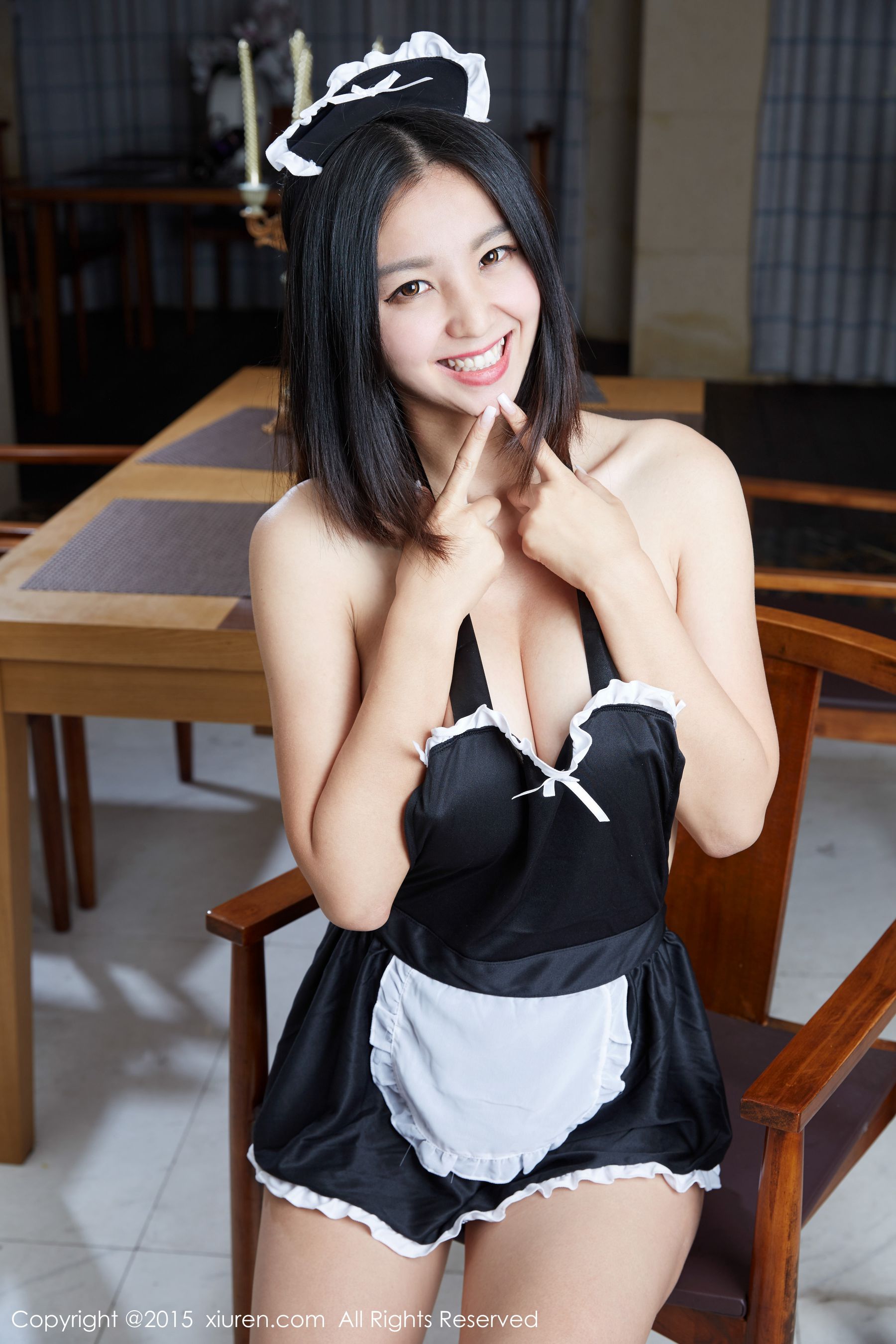 诺诺Nono《天然F杯巨乳女仆装》 No.440-图13