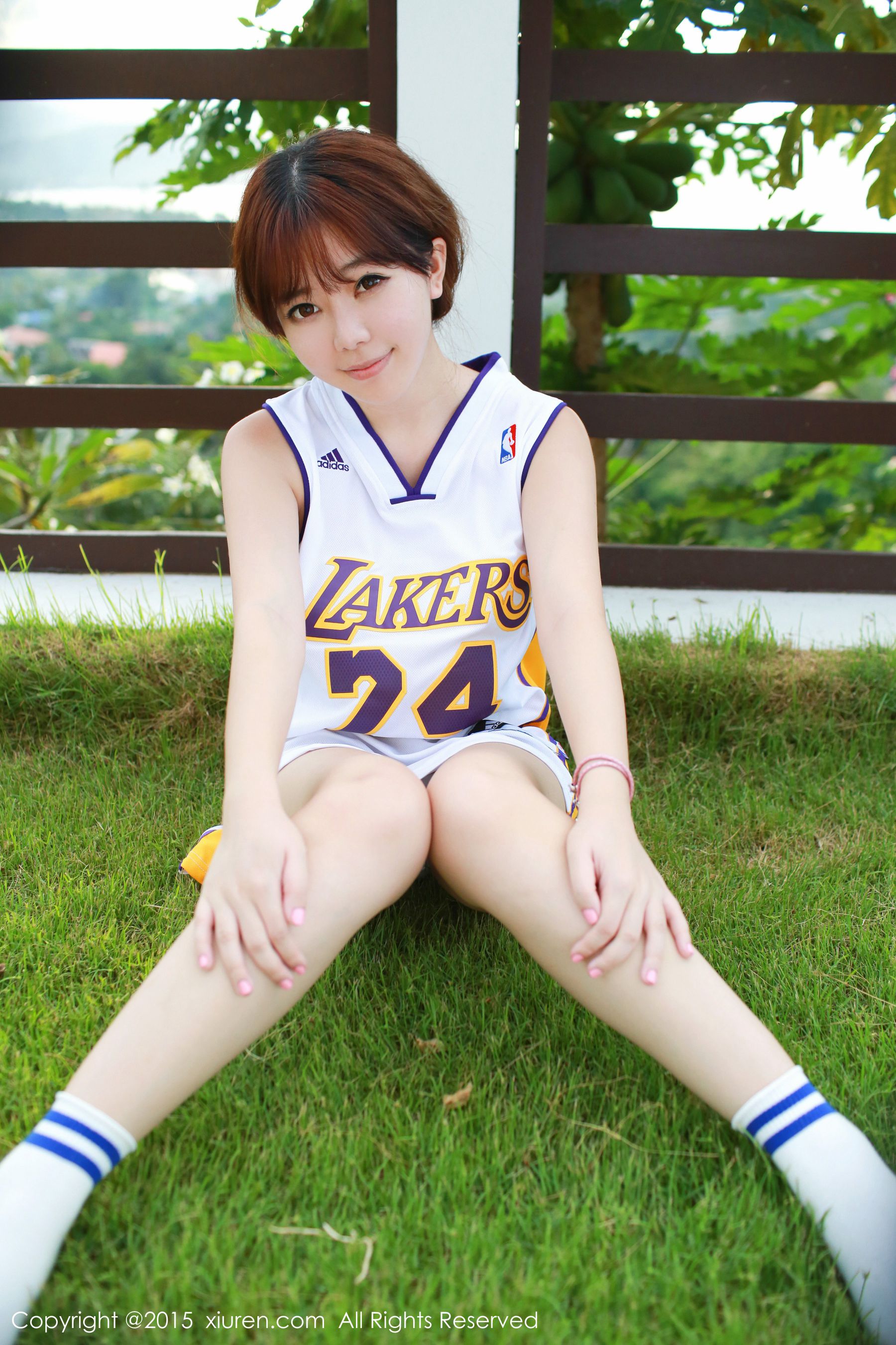 刘飞儿Faye《科比篮球服+布条内衣》  No.452-图0