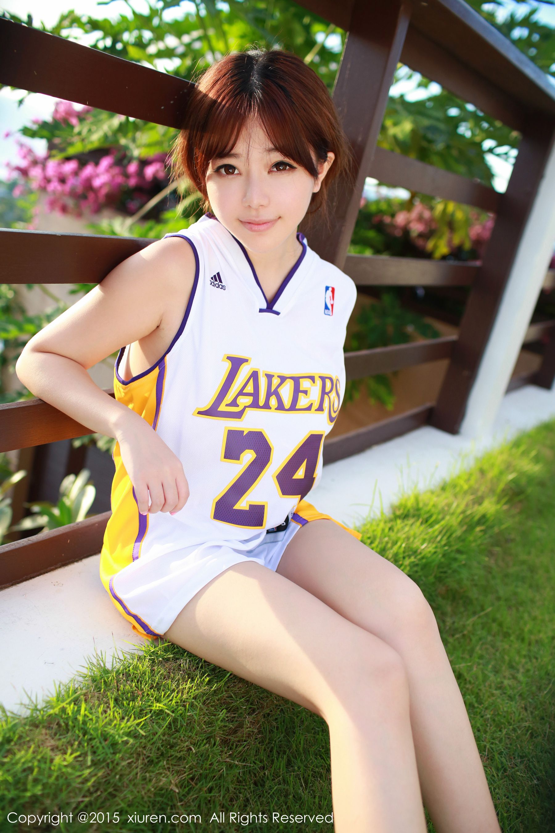 刘飞儿Faye《科比篮球服+布条内衣》  No.452-图11