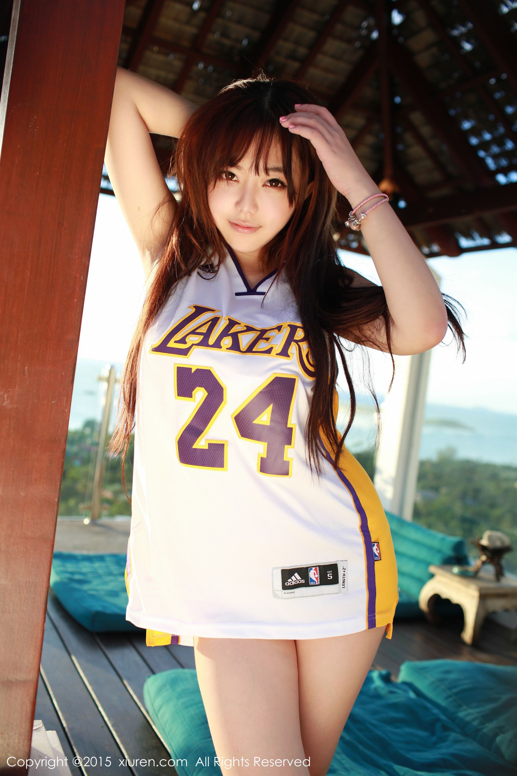 刘飞儿Faye《科比篮球服+布条内衣》  No.452-图33