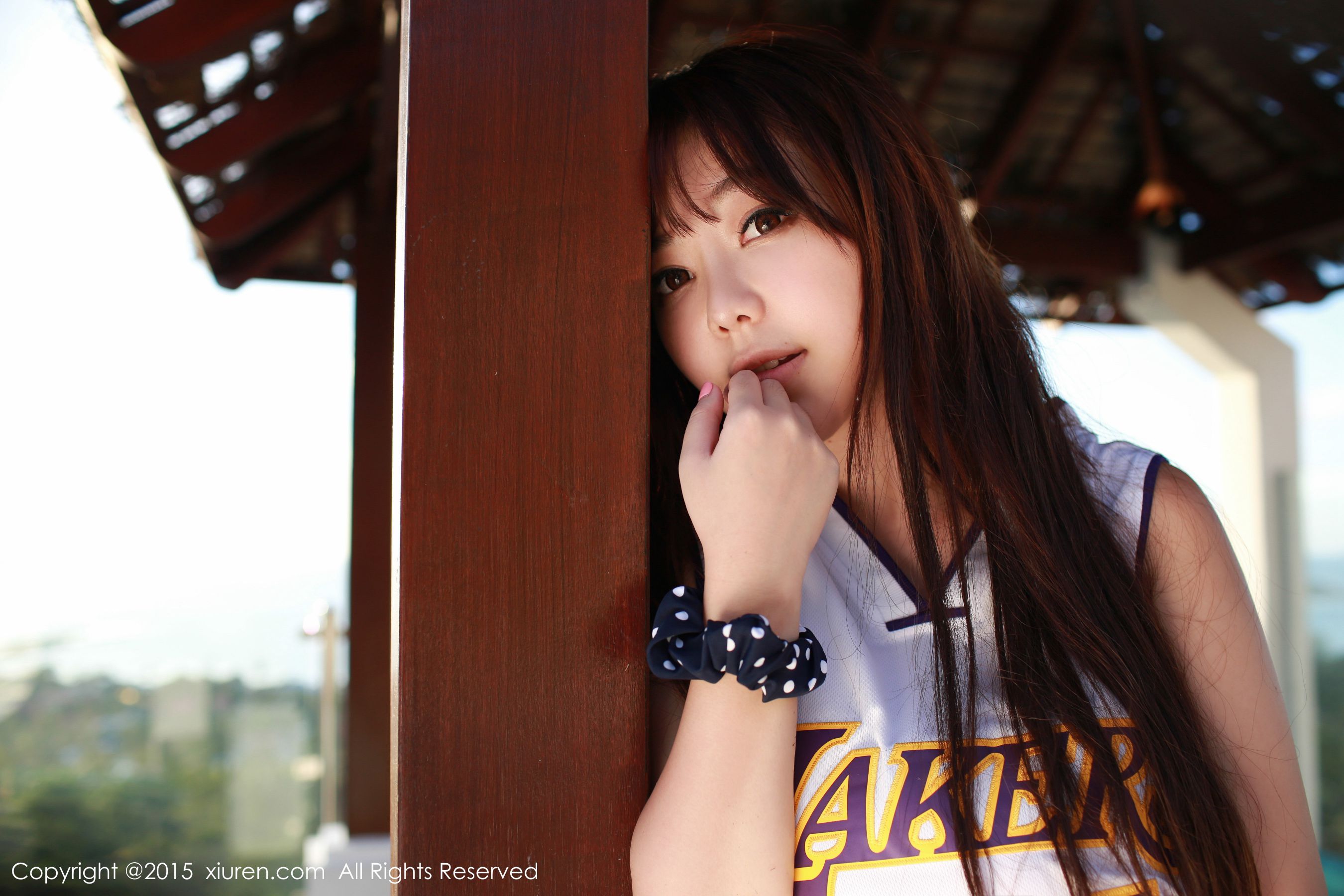 刘飞儿Faye《科比篮球服+布条内衣》  No.452-图35